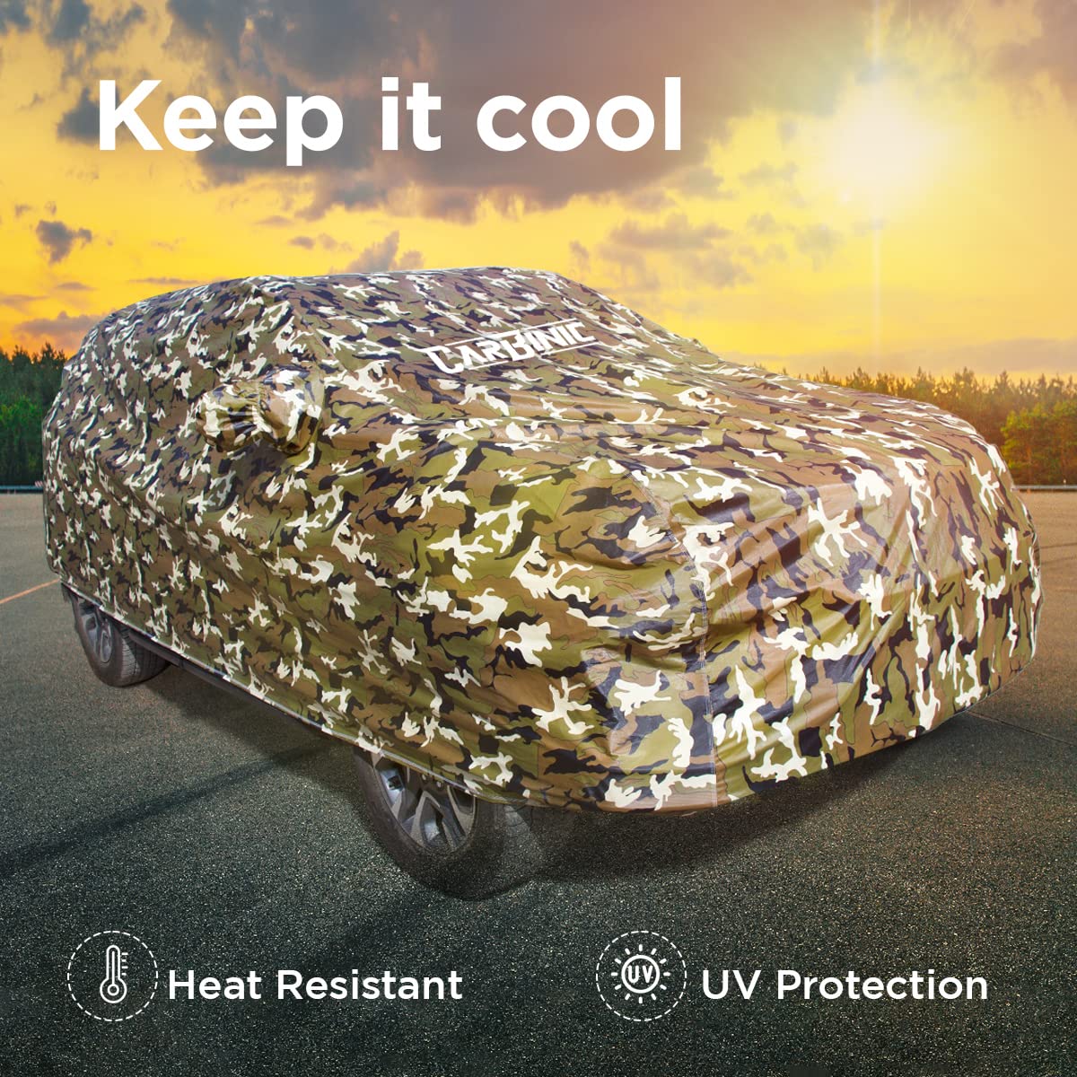 CARBINIC Innova Crysta cover - UV ray protection on trips