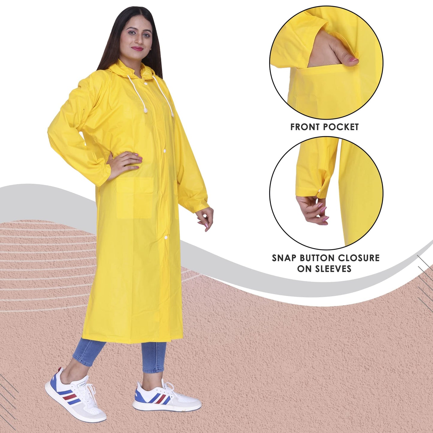 Clownfish raincoat - Convenient three-pocket storage