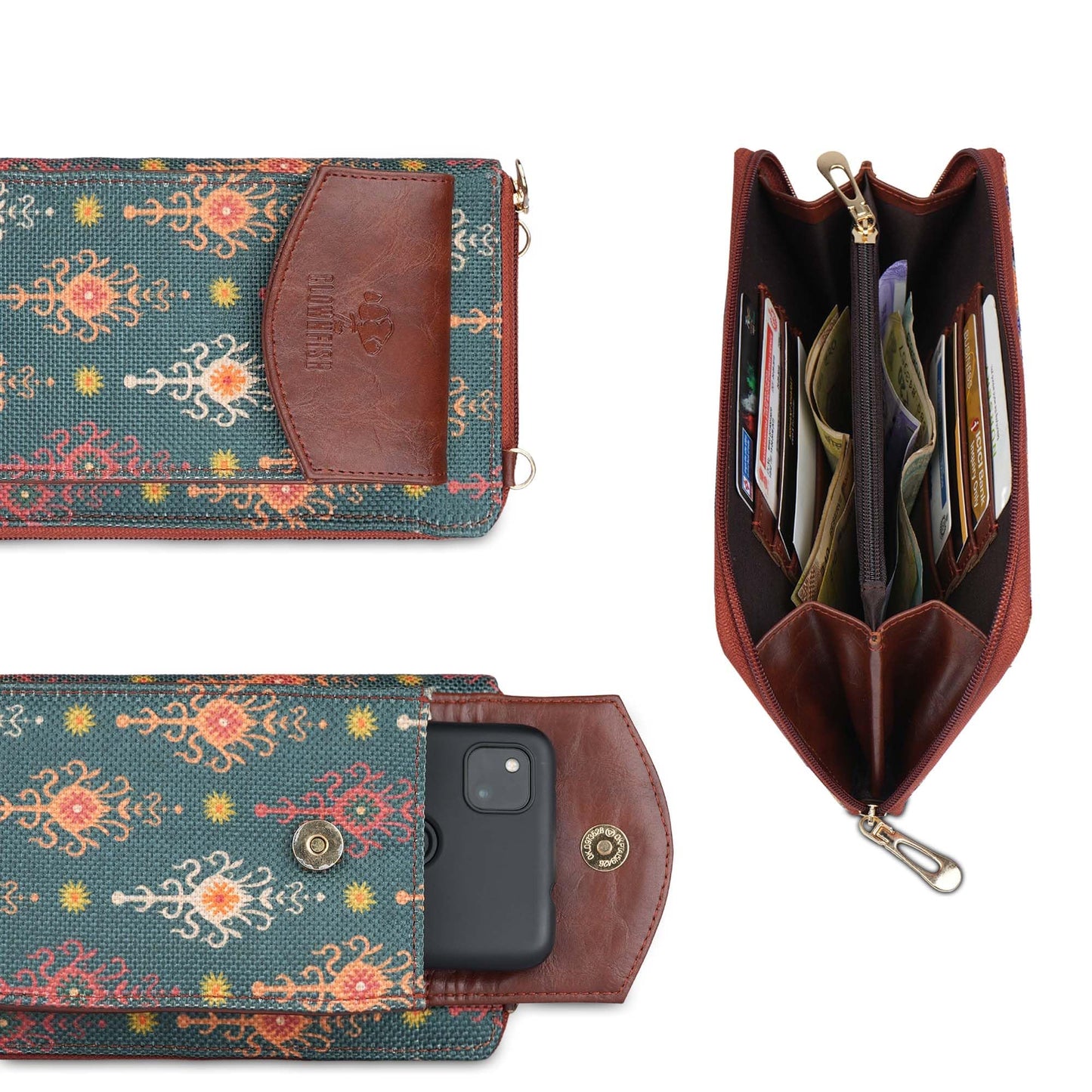 Clownfish vegan leather wallet - chic design for modern women