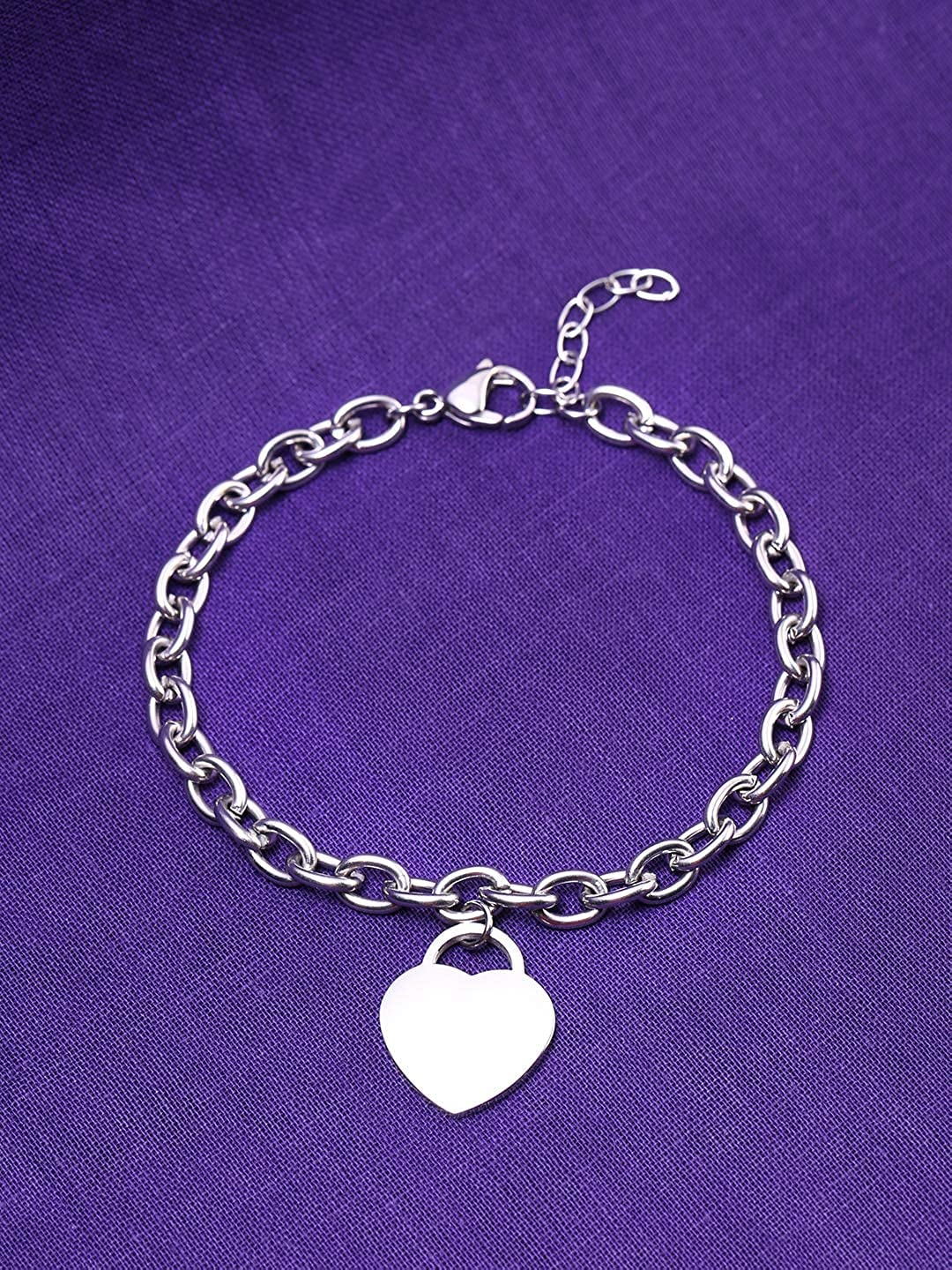 Yellow Chimes Women's Heart Charm Bracelet - Elegant and trendy