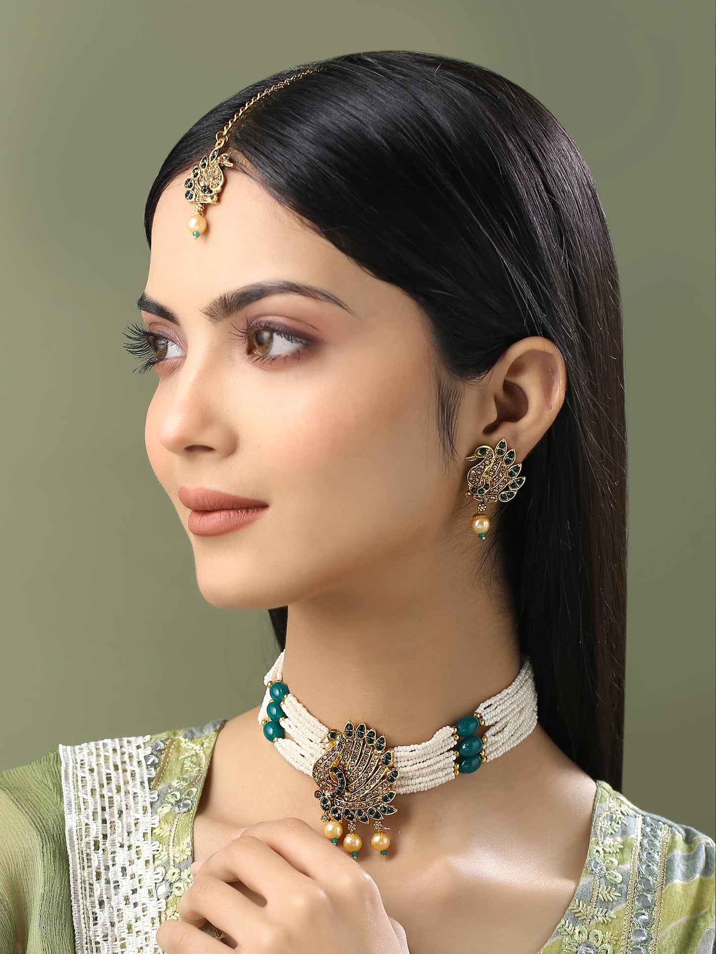 Yellow Chimes Adjustable Necklace Set - Daily Wear