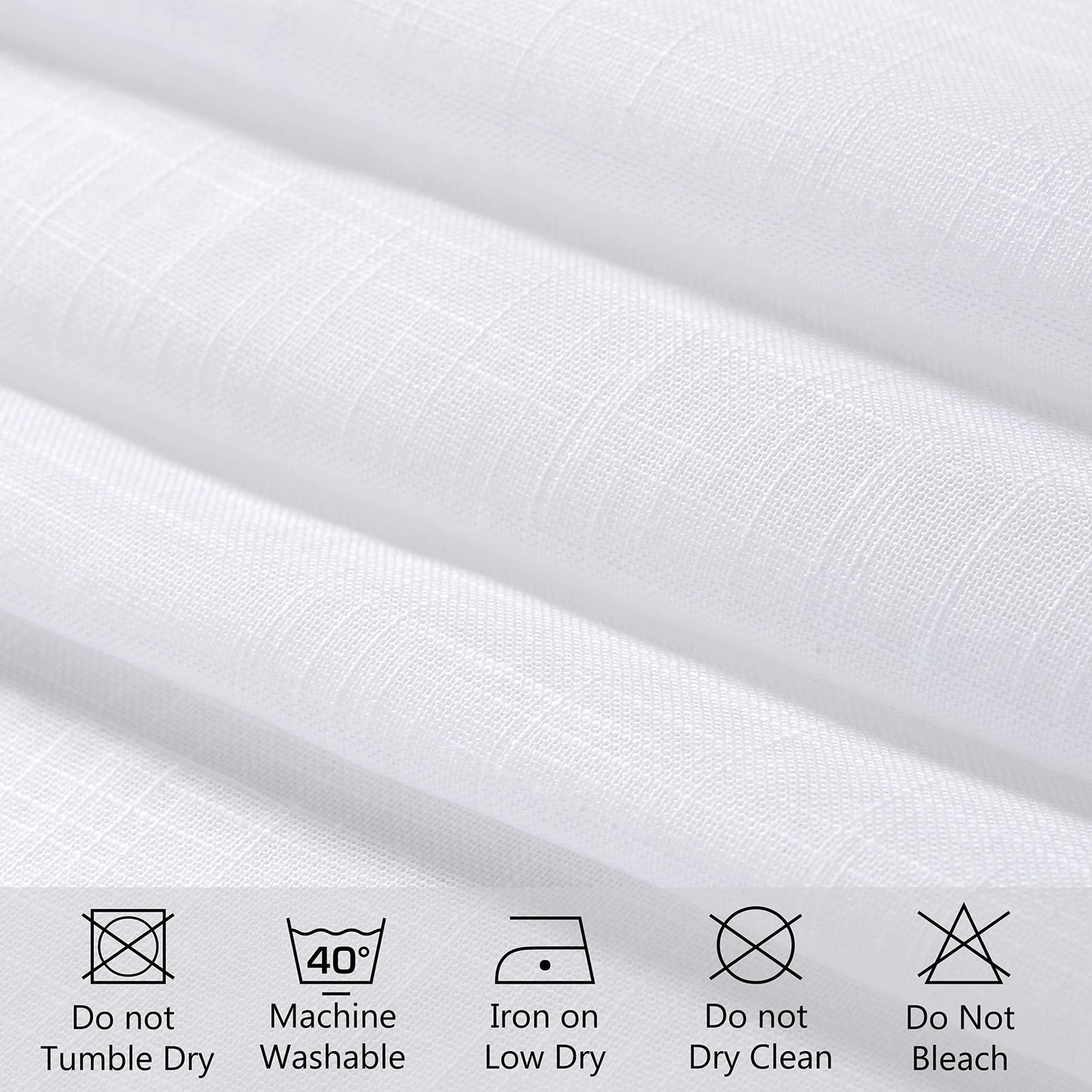 Encasa Cotton Linen Sheer Curtains - Dining Room Ambiance