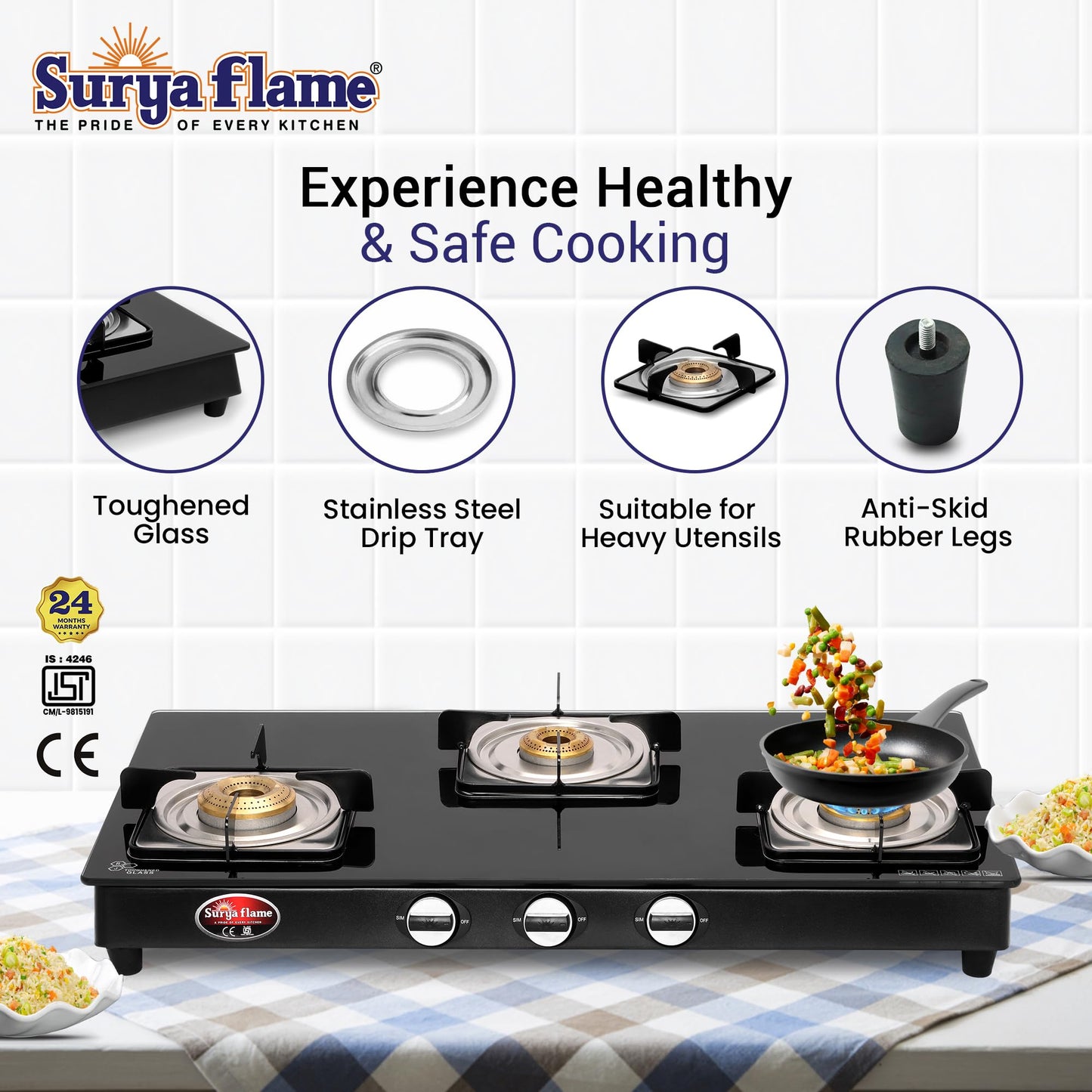 Surya Flame nex gas stove - family gathering