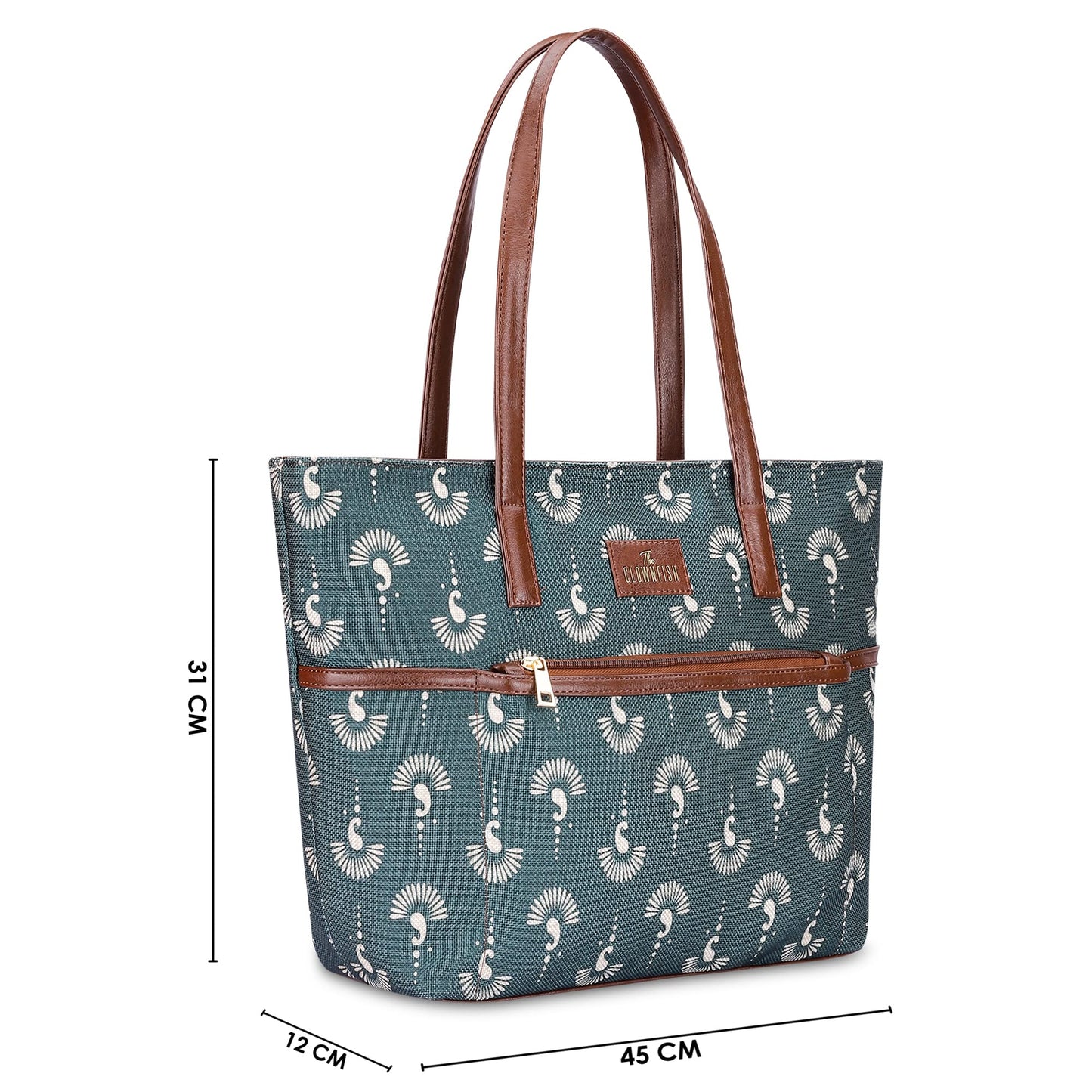 Concetta Handbag - Lightweight, Utility Style with 3 Pockets | Casual Tote for Women | Capacity: 16.7L | Bottle Green