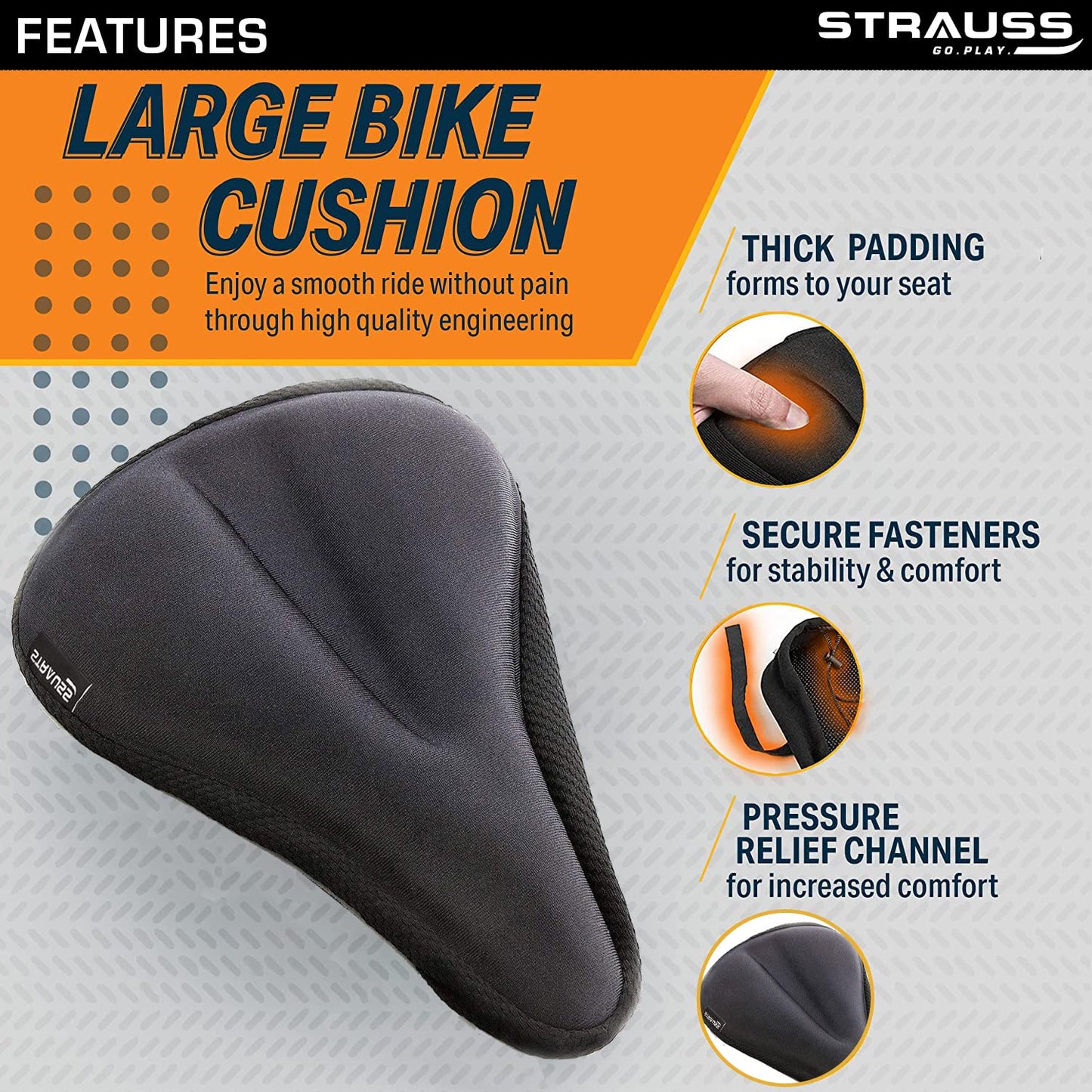 Strauss saddle cover - Comfortable cycling outdoors