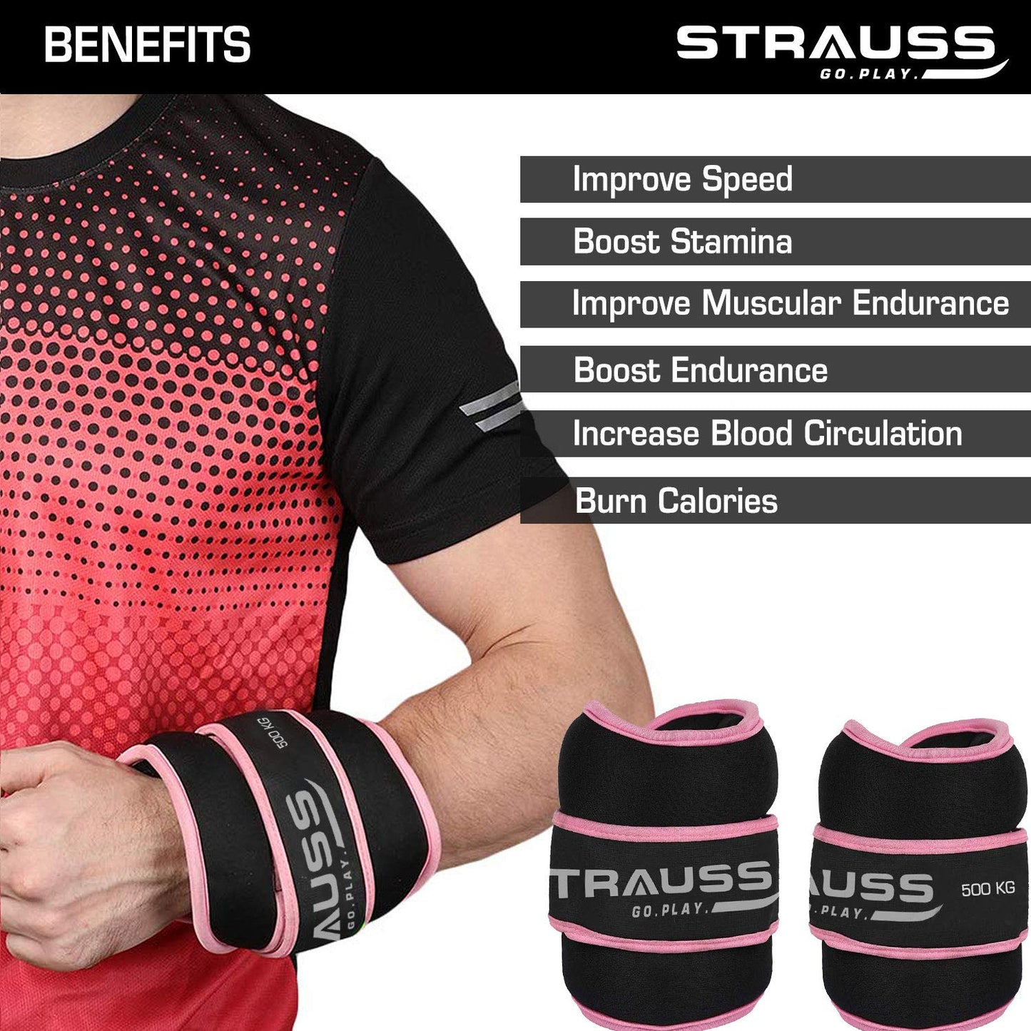 Strauss Ankle Weights - Jogging Activity