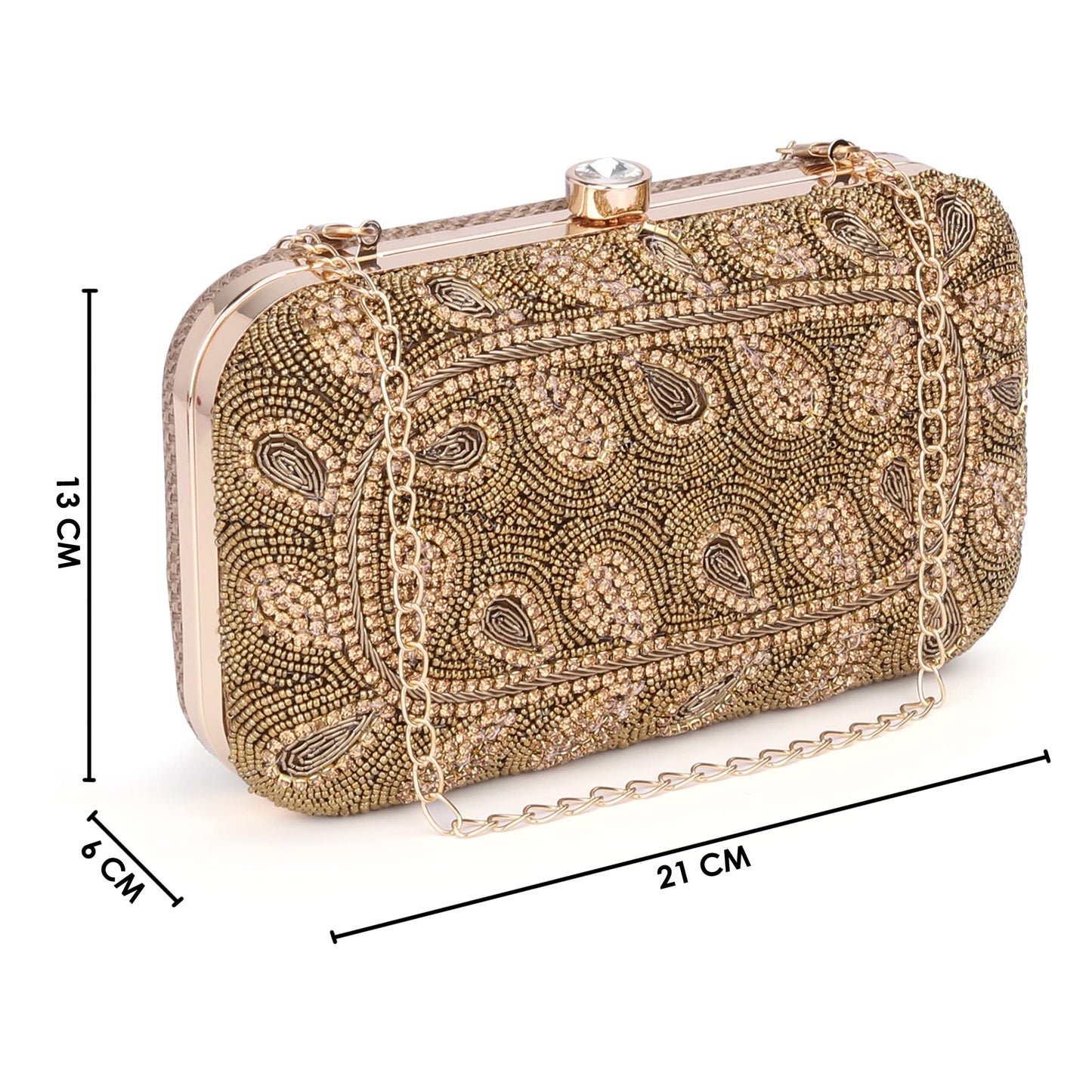 Clownfish Angela Clutch - Detachable gold chain included