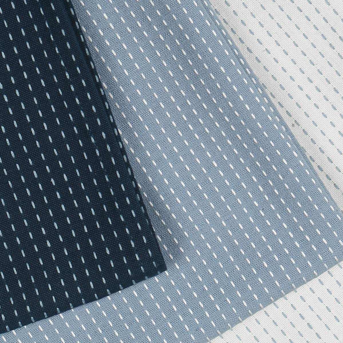 Pack of 3: 100% Cotton Kitchen Towels - 200 GSM, Quick Drying | Set of 3 | 70 x 50 cm | Blue