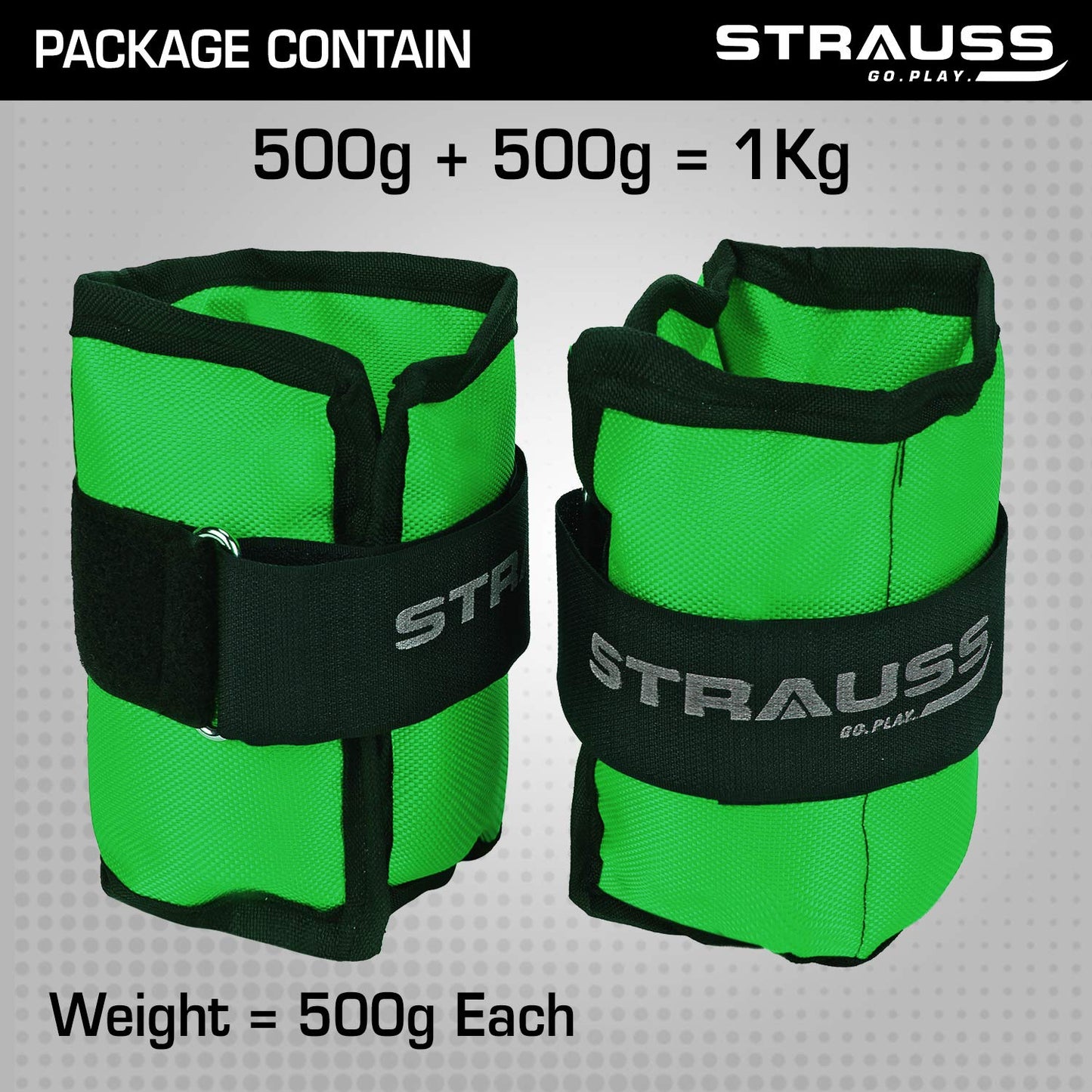 Strauss Ankle Weights - Comfortable for daily activities