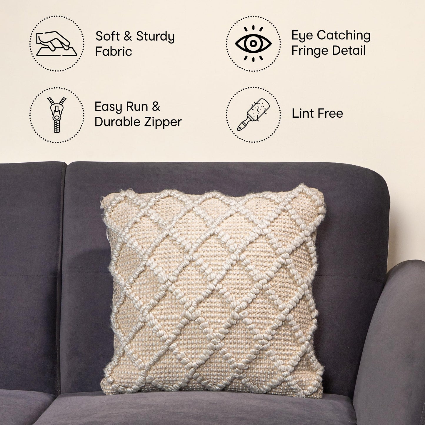 Anko square cushion cover - Perfect for home staging