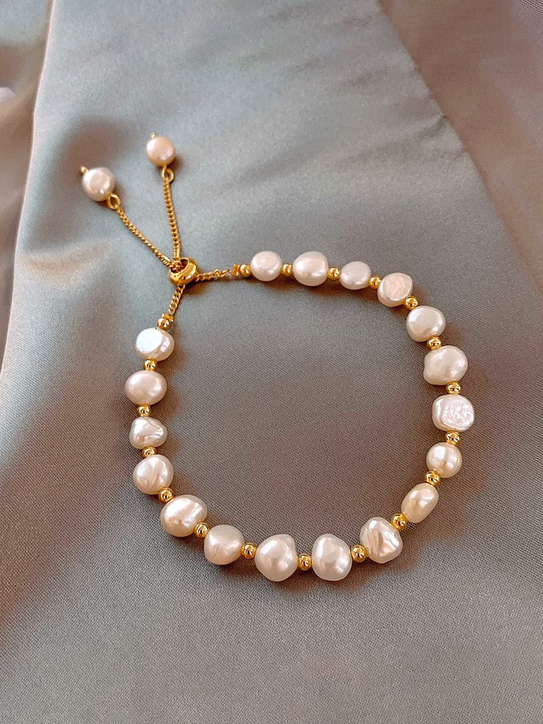 Yellow Chimes adjustable gold bracelet - perfect gift for her