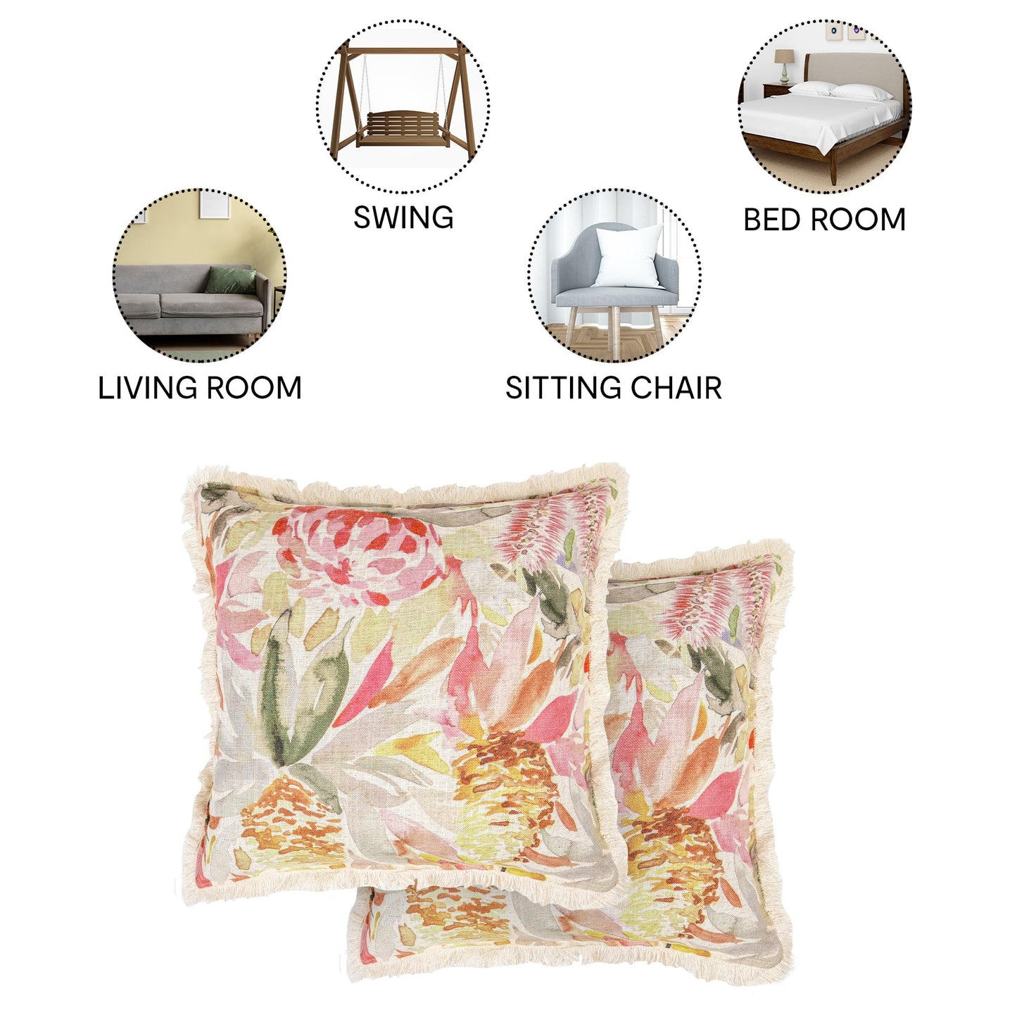 Anko fringe cushion cover - stylish sofa upgrade