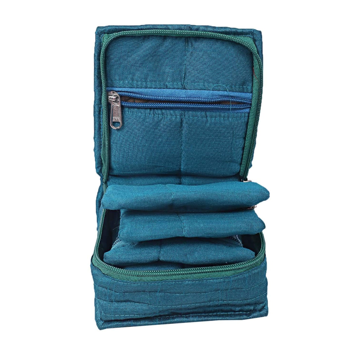 Kuber Industries cotton jewellery kit - stylish storage solution