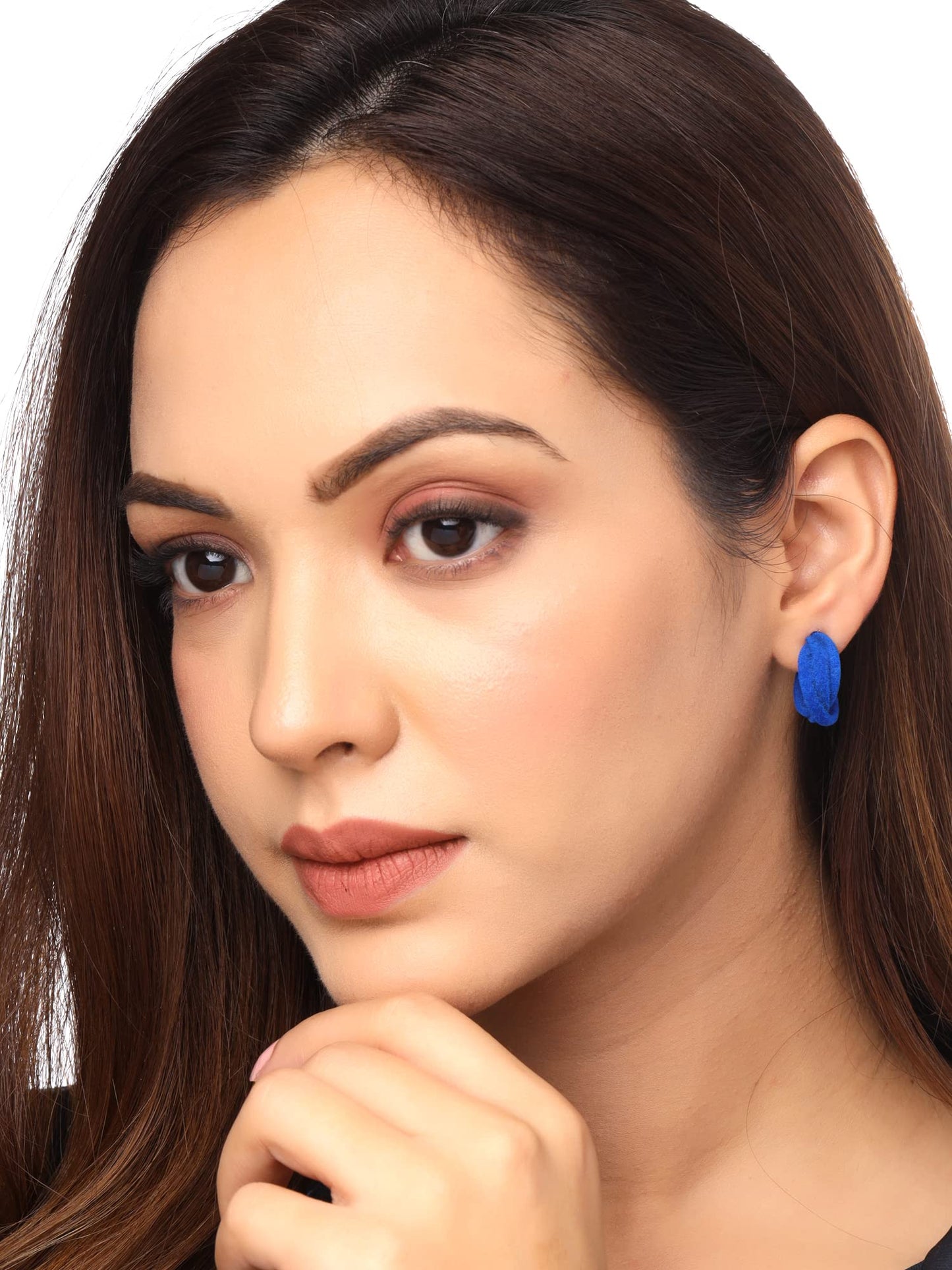 unwind Elegant Blue Hoop Earrings - For daily wear