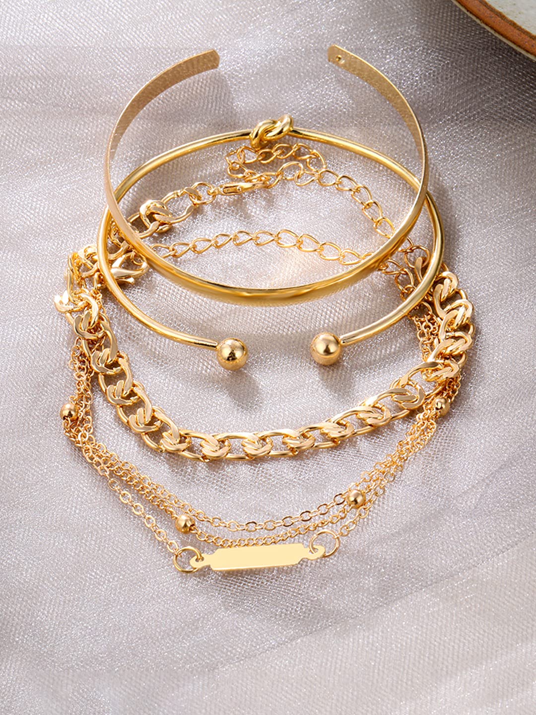 Yellow Chimes trendy gold bracelets - birthday present