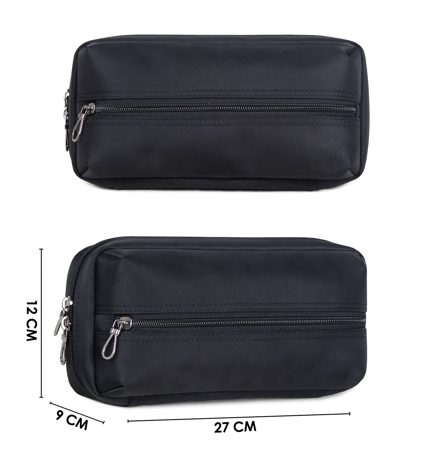 Unisex Travel Crossbody Sling Bag - Water Resistant, Polyester | Adjustable Strap | Compact Size | Black