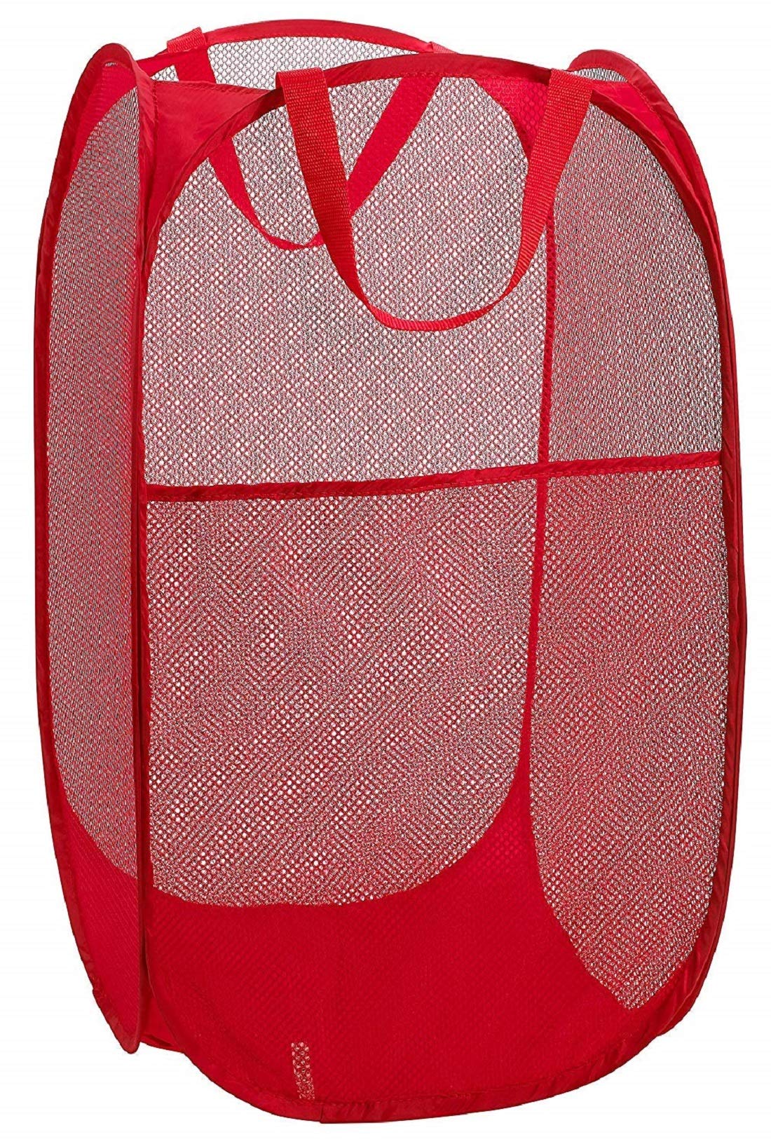 Kuber Industries Nylon Mesh Laundry Basket|Sturdy Material & Durable Handles|Netted Lightweight Laundry Bag (Multi)-CTKTC21482