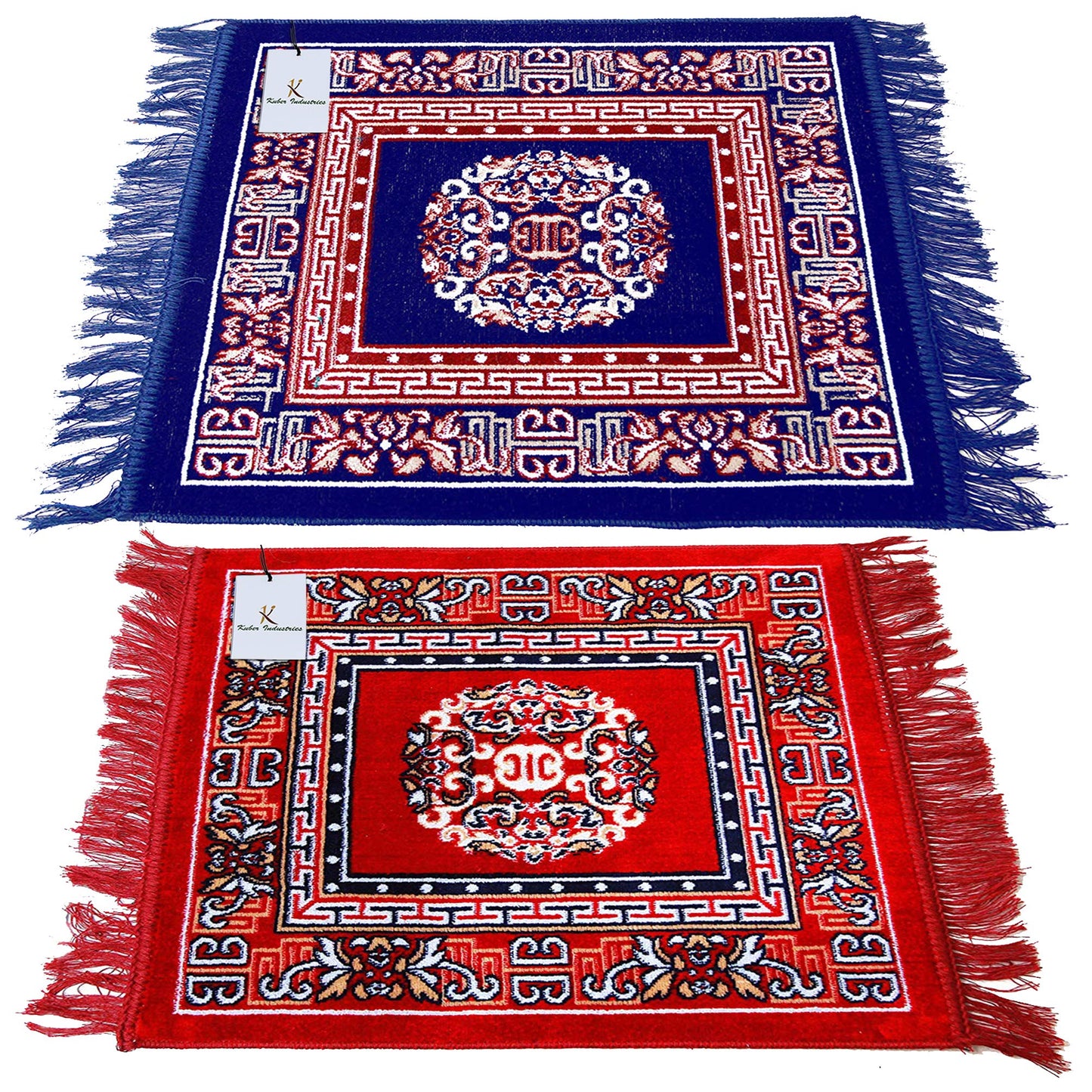 Kuber Industries Red Meditation Mat - Comfort for long sessions