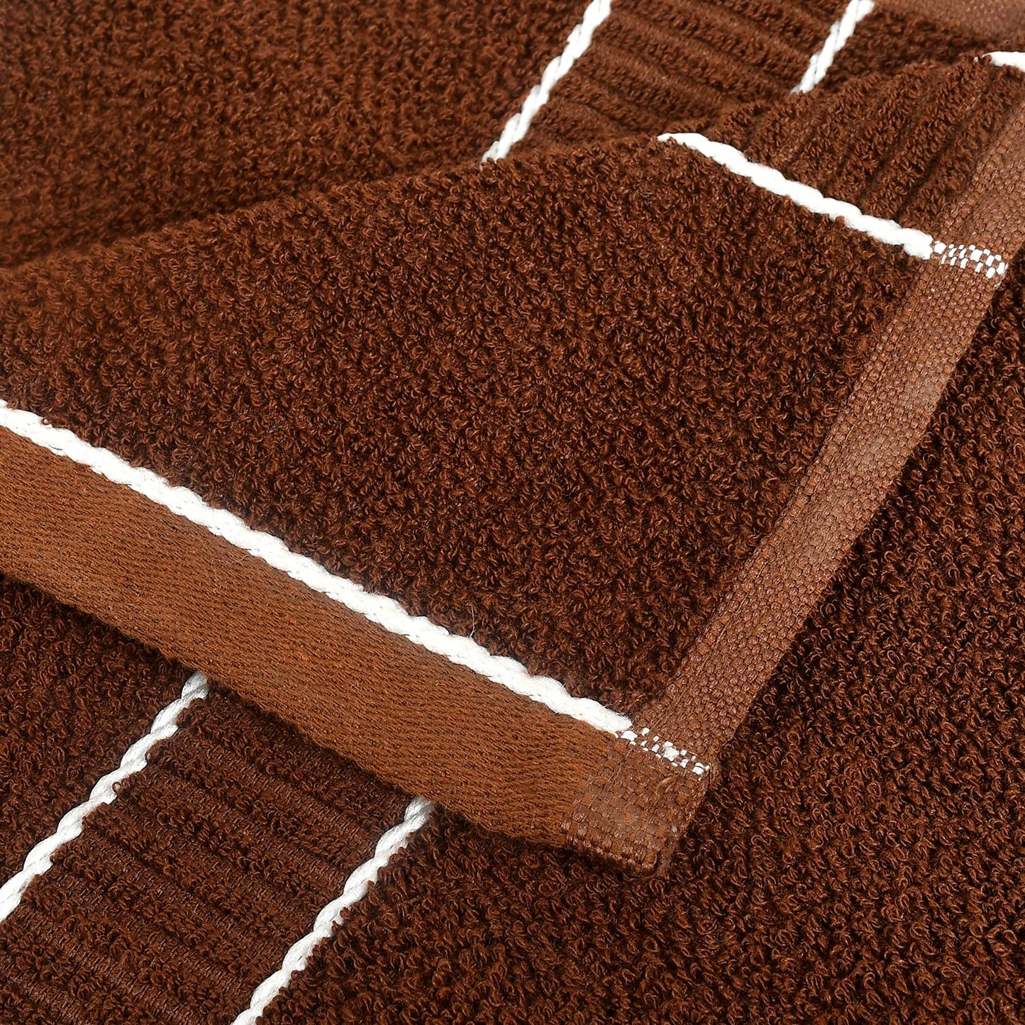 Soft Cotton Bath Towel - Luxurious, Durable, Lightweight | 30"x60" | Dark Brown | Machine Washable