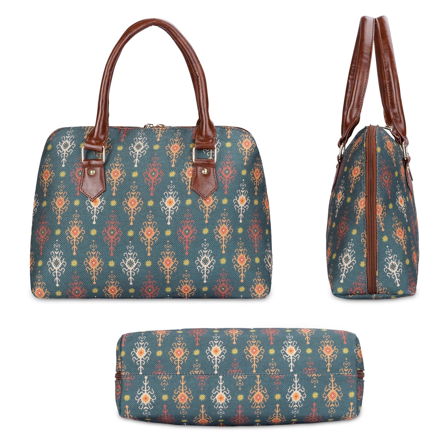 Utility Handbag with Cell Phone Holder | 10.7L | Montana Green | For Women Office & College Casual