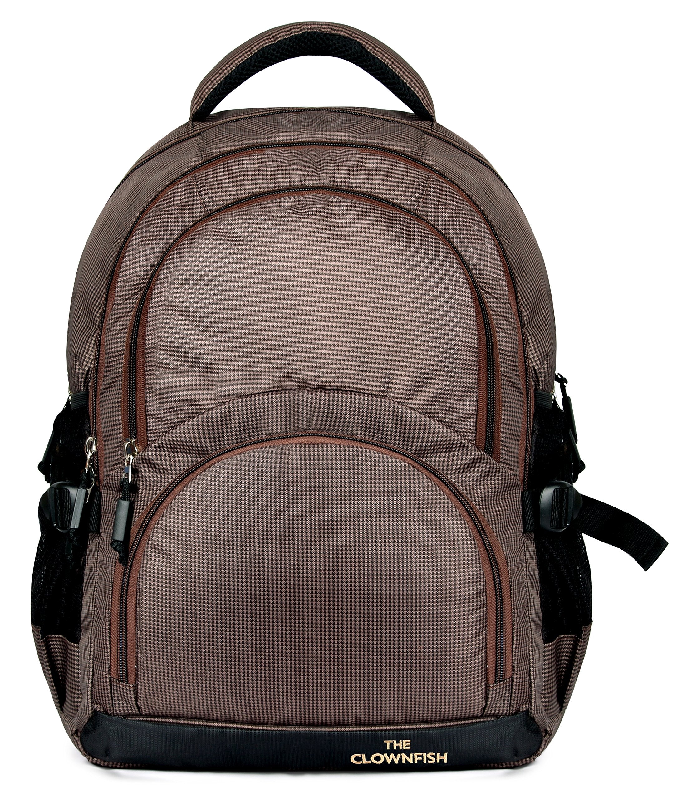 THE CLOWNFISH 30 Ltrs Peanut Brown Laptop Backpack (TCFBPPO-SKPBR1 ...