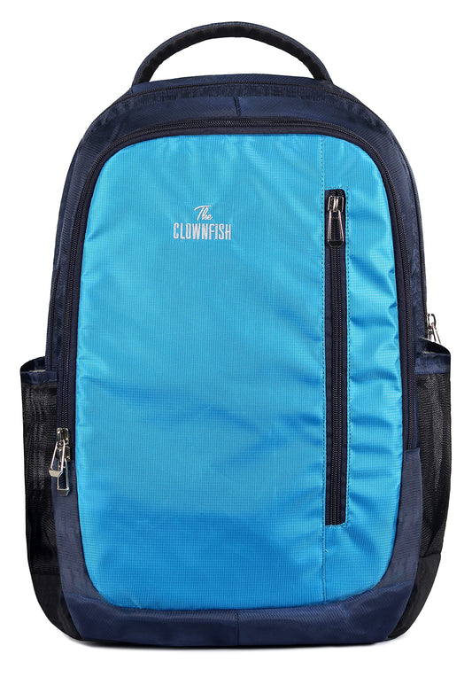 Daypack Backpack with Water Resistance & Laptop Compartment | 23 Litres | Solid Royal Blue | Casual Travel