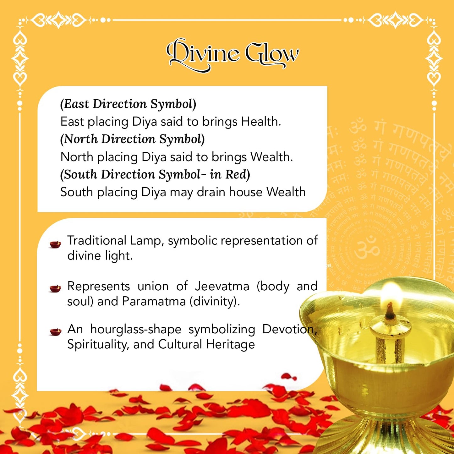 Ekhasa brass diya - Diwali celebrations