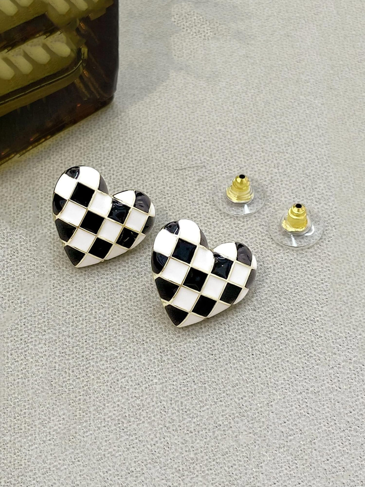 Kairangi Heart Shaped Stud Earrings - Casual Outing