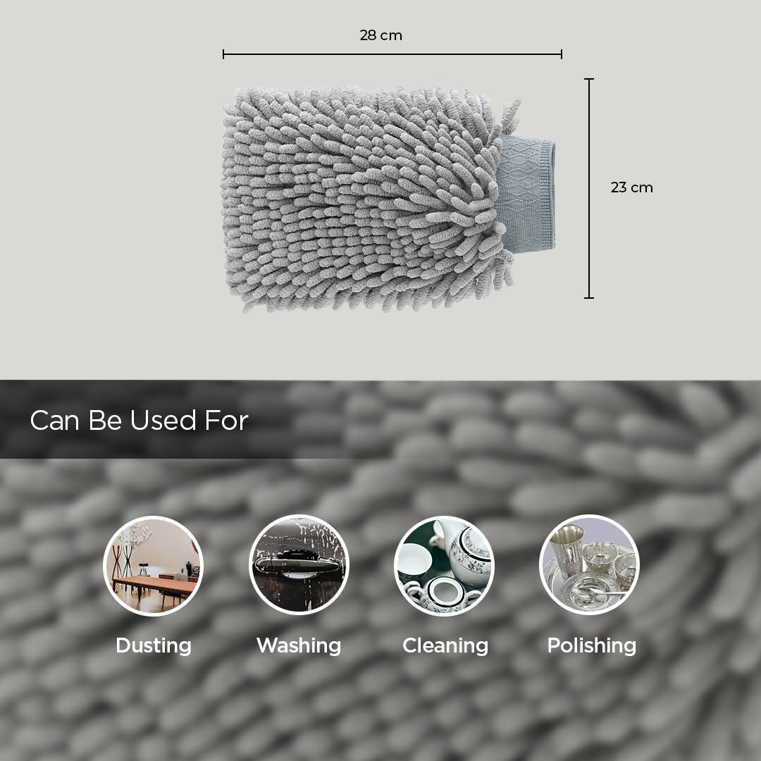UMAI Chenille Microfiber Wash Mitt - Window Cleaning Use