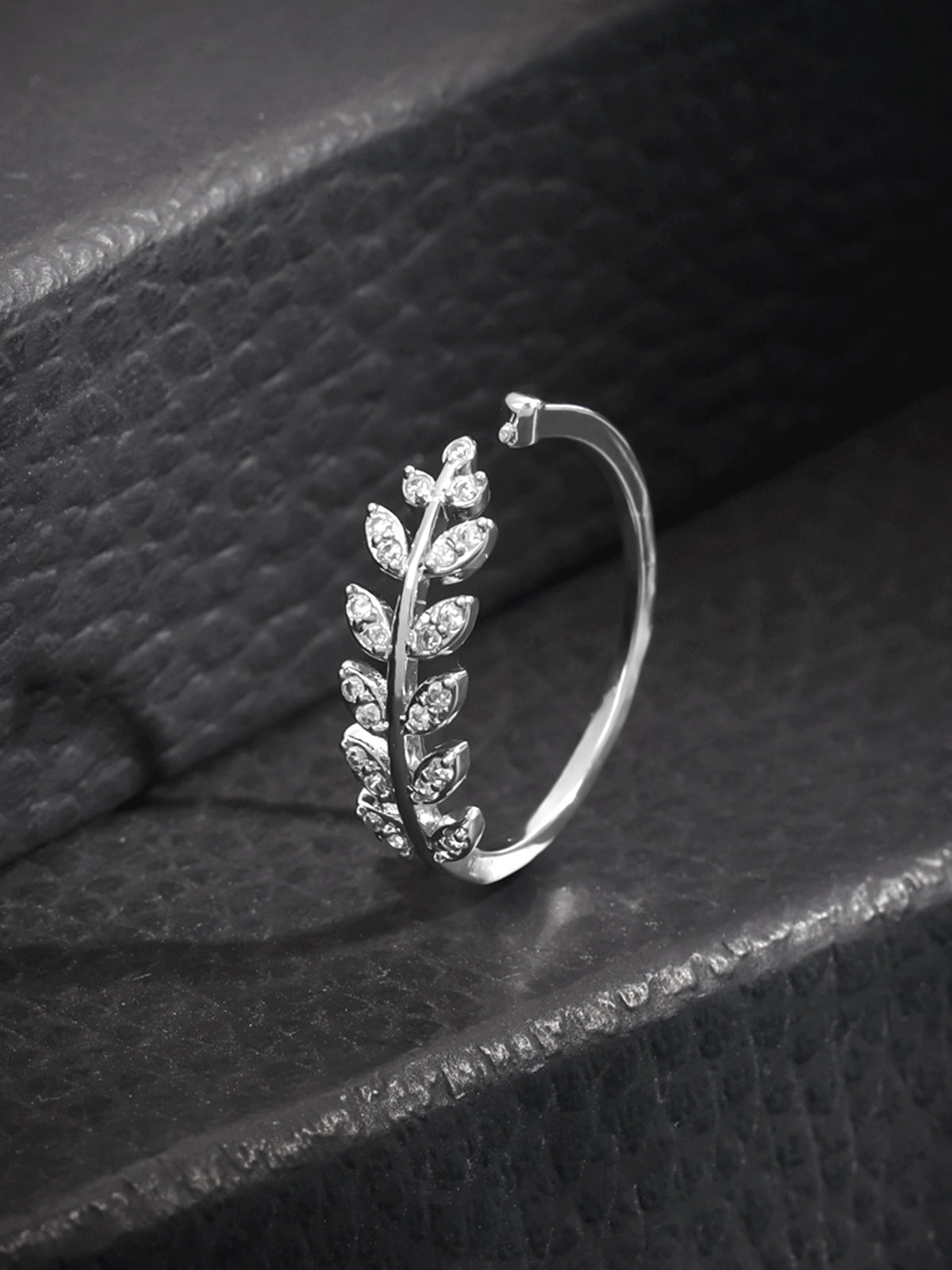 Yellow Chimes rhodium plated ring - beautiful addition to your collection