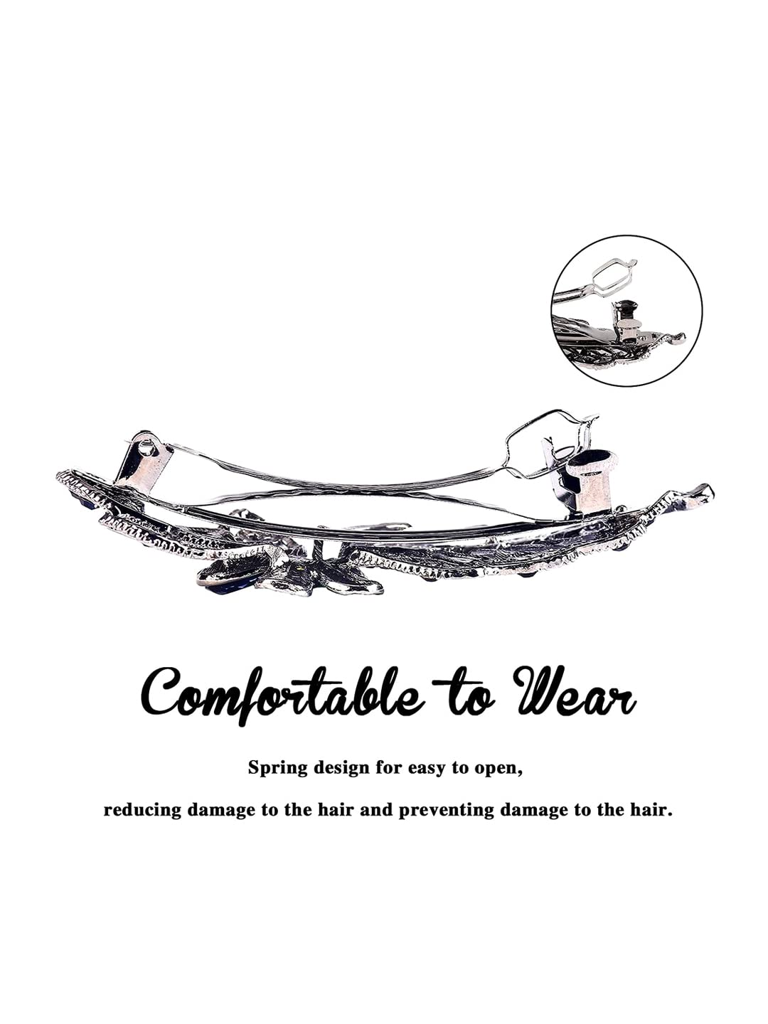 Yellow Chimes Leafy Hair Clip - Elegant Hairstyle Solution