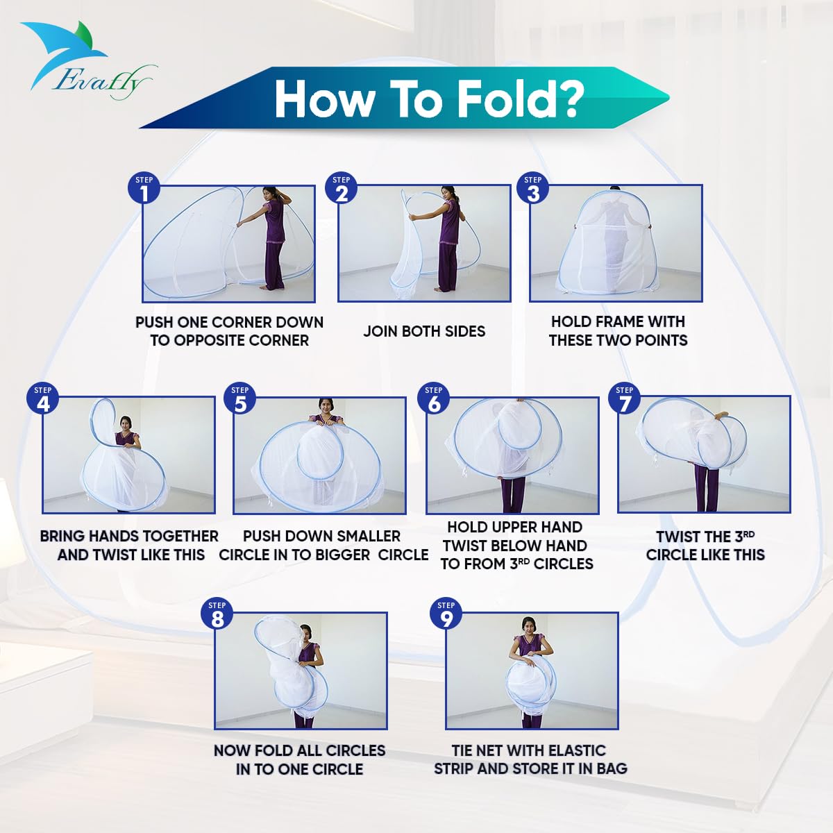 Classic Mosquito Net Evafly Mosquito Net - Camping use