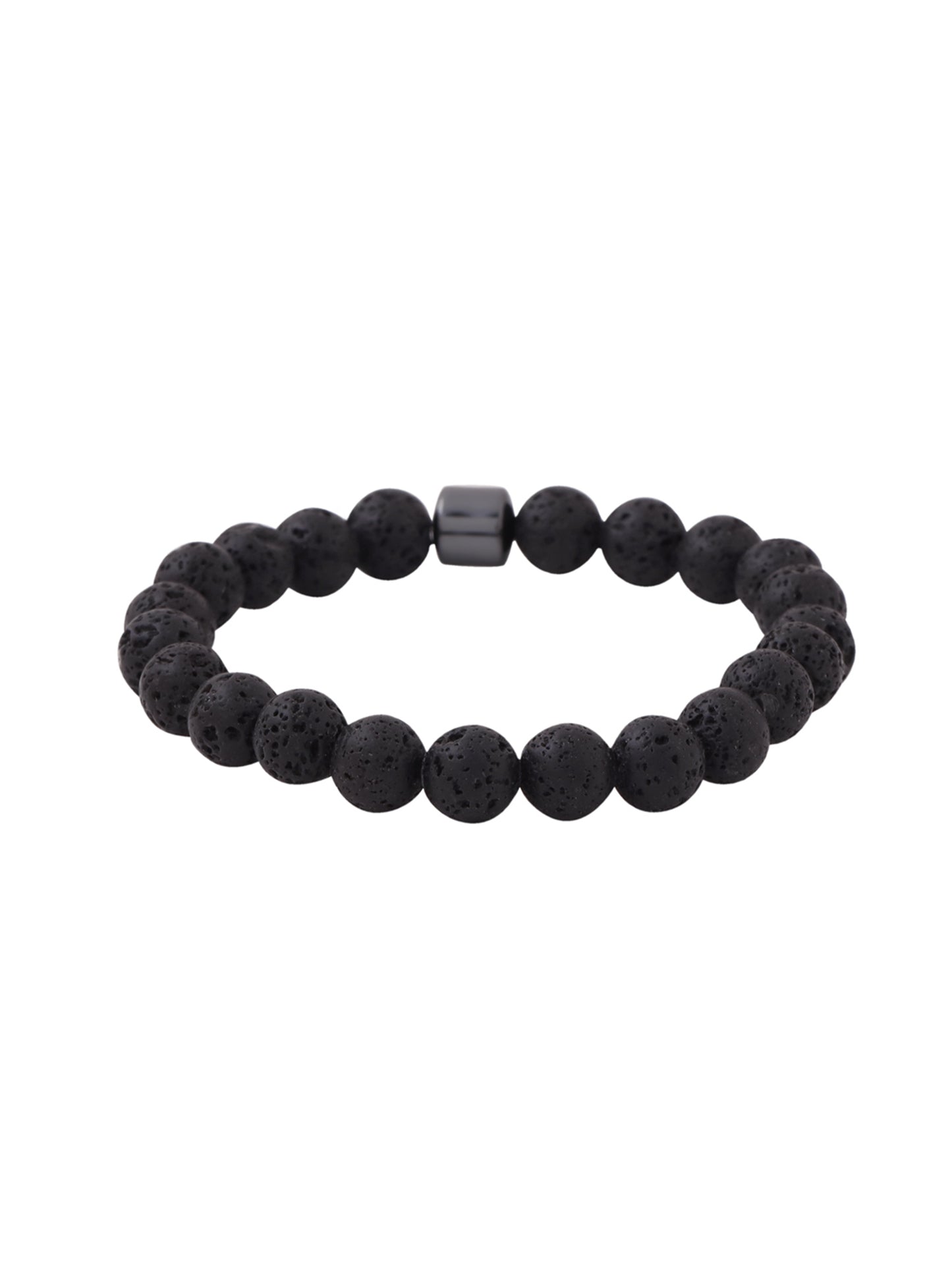 Yellow Chimes Lava Rock Bead Bracelet - Yoga Accessory