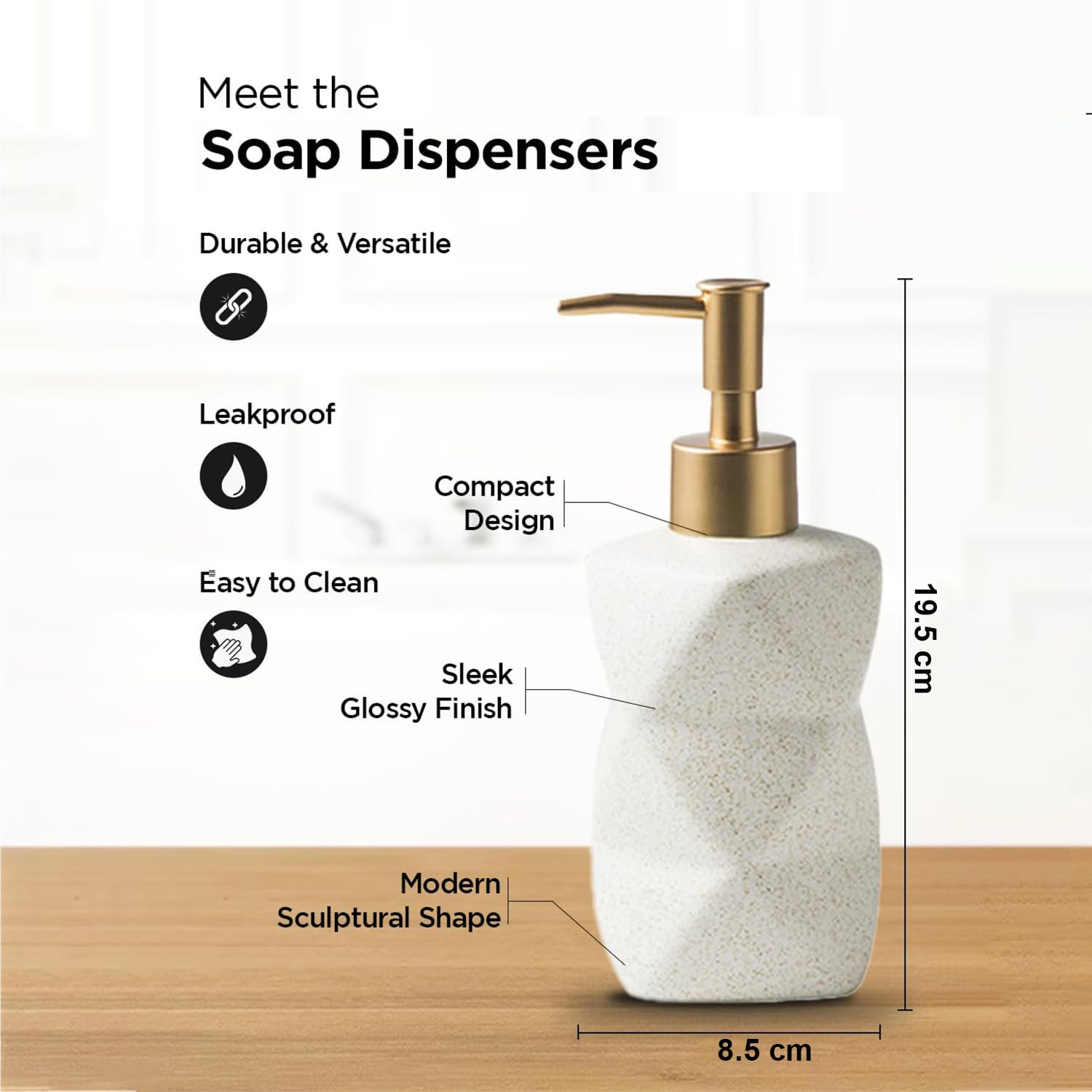 Buy Pack of 5 Liquid Soap Dispenser Adjustable Dispensing The