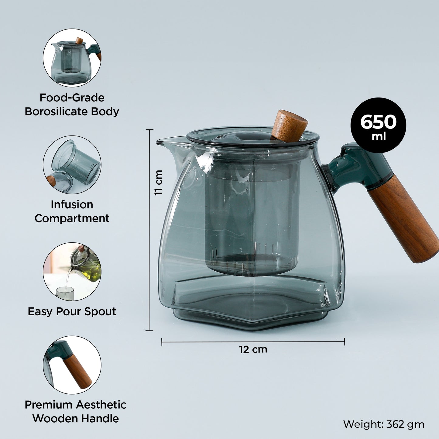 The Better Home UMAI glass tea kettle - perfect for loose leaf tea
