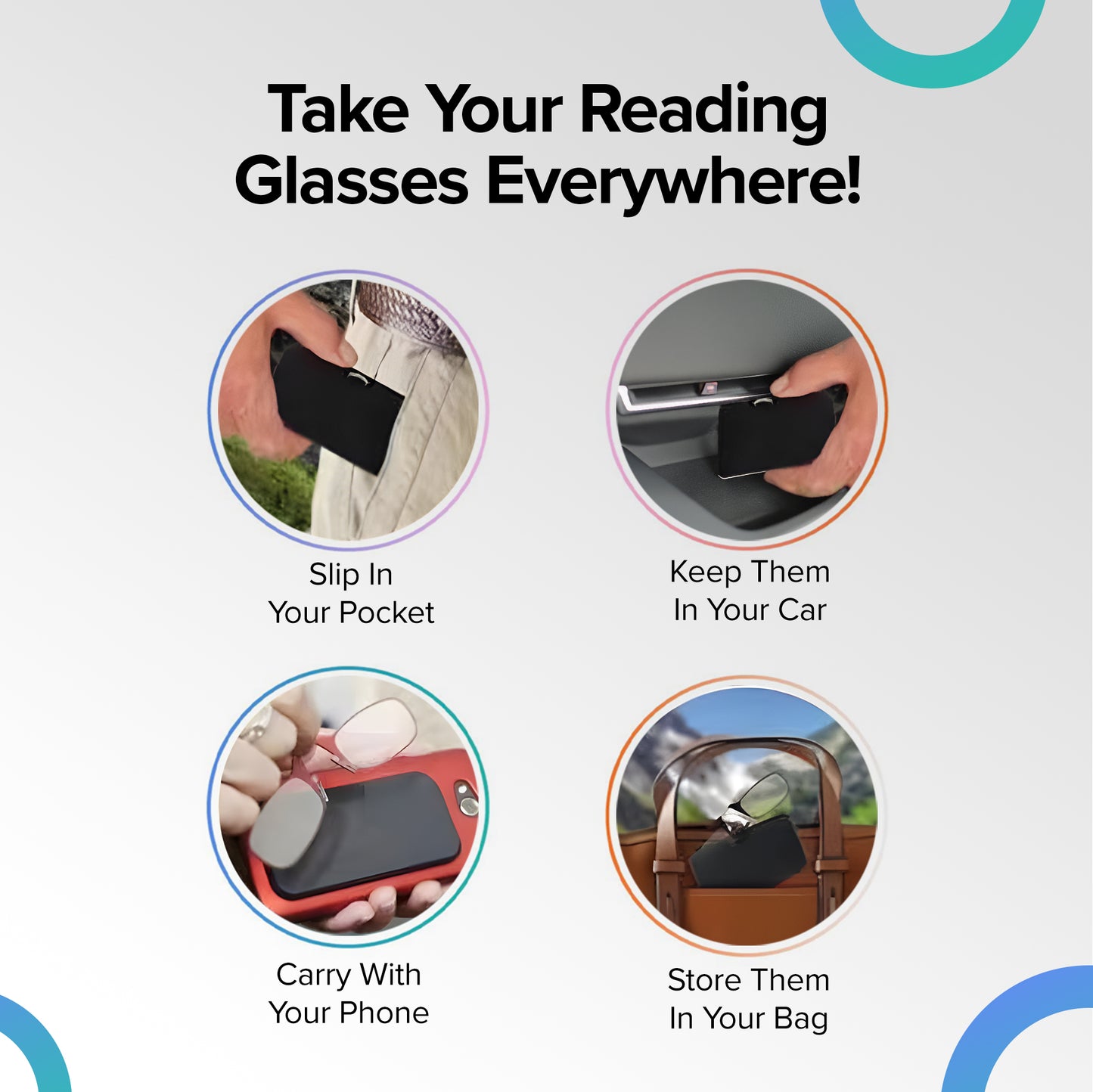 Intellilens Stylish Nose Clip Glasses - Attending lectures