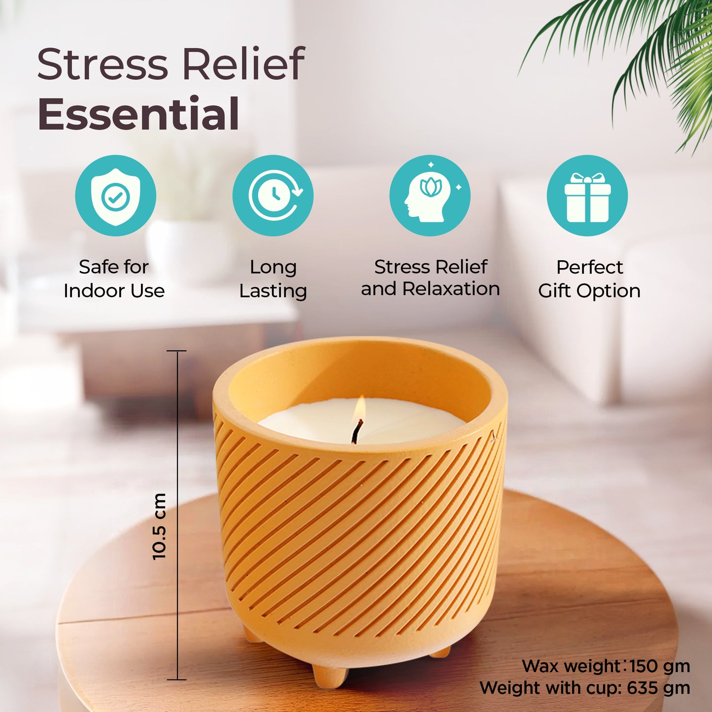 The Better Home scented candle - cozy evening setup