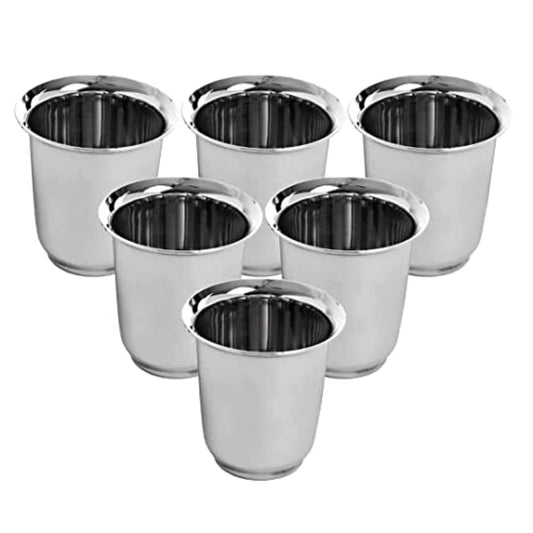 Kuber Industries stainless steel glasses - stackable storage