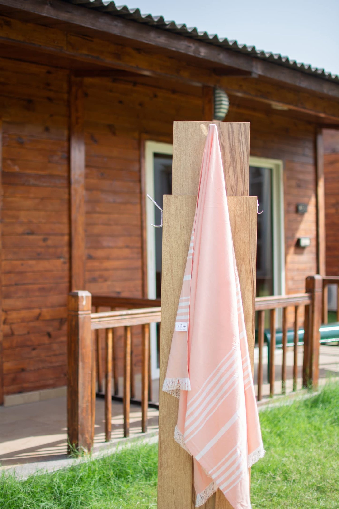 Mush peach bath towel - perfect for spa days