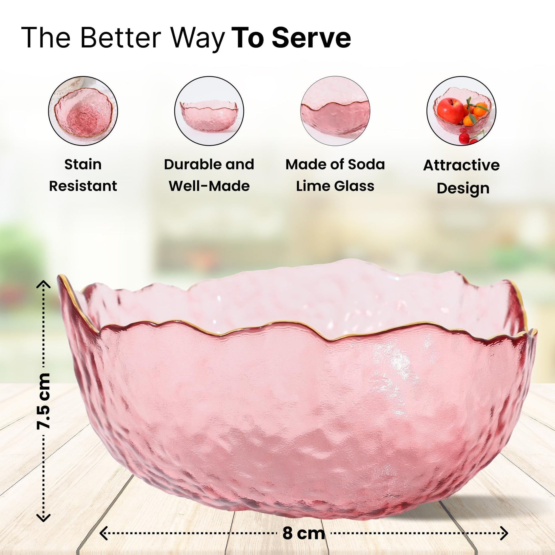 Buy Glass Salad Bowl Elegant Design, Versatile Usage The Better Home