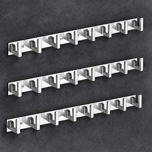 Plantex Chrome Bathroom Hooks - Easy installation in any room