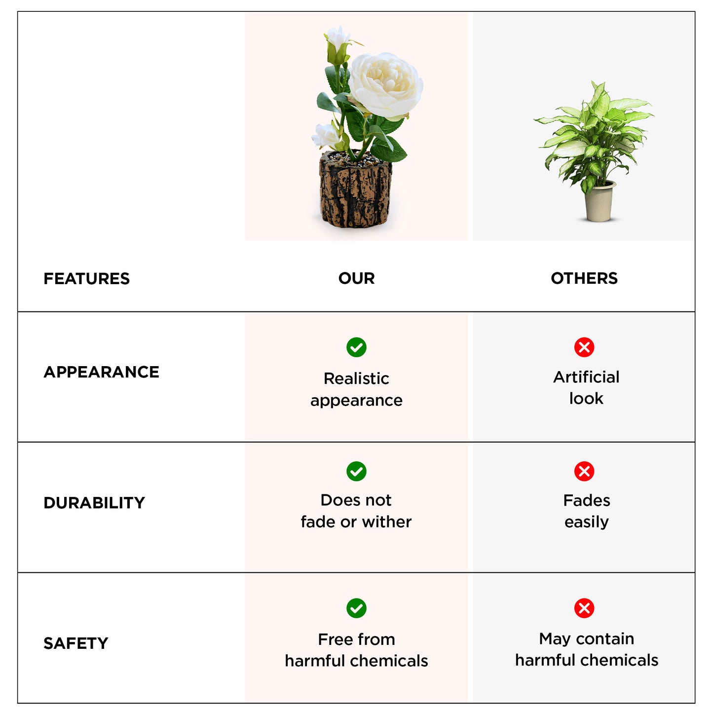 UMAI artificial plant - ideal for office decor