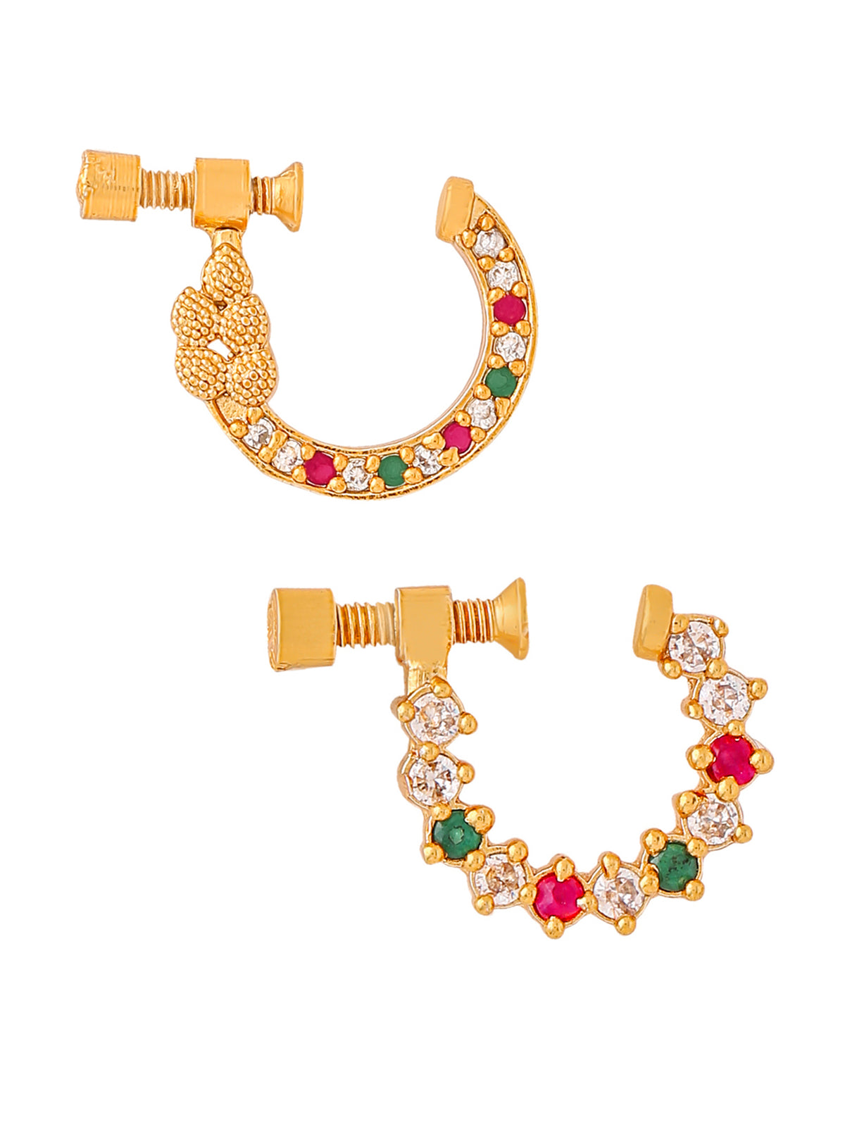 Yellow Chimes nose pin - Elegant party accessory