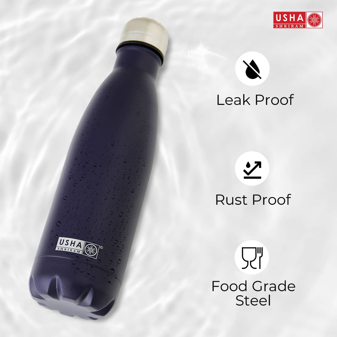 USHA SHRIRAM leak-proof water bottle - great for office use