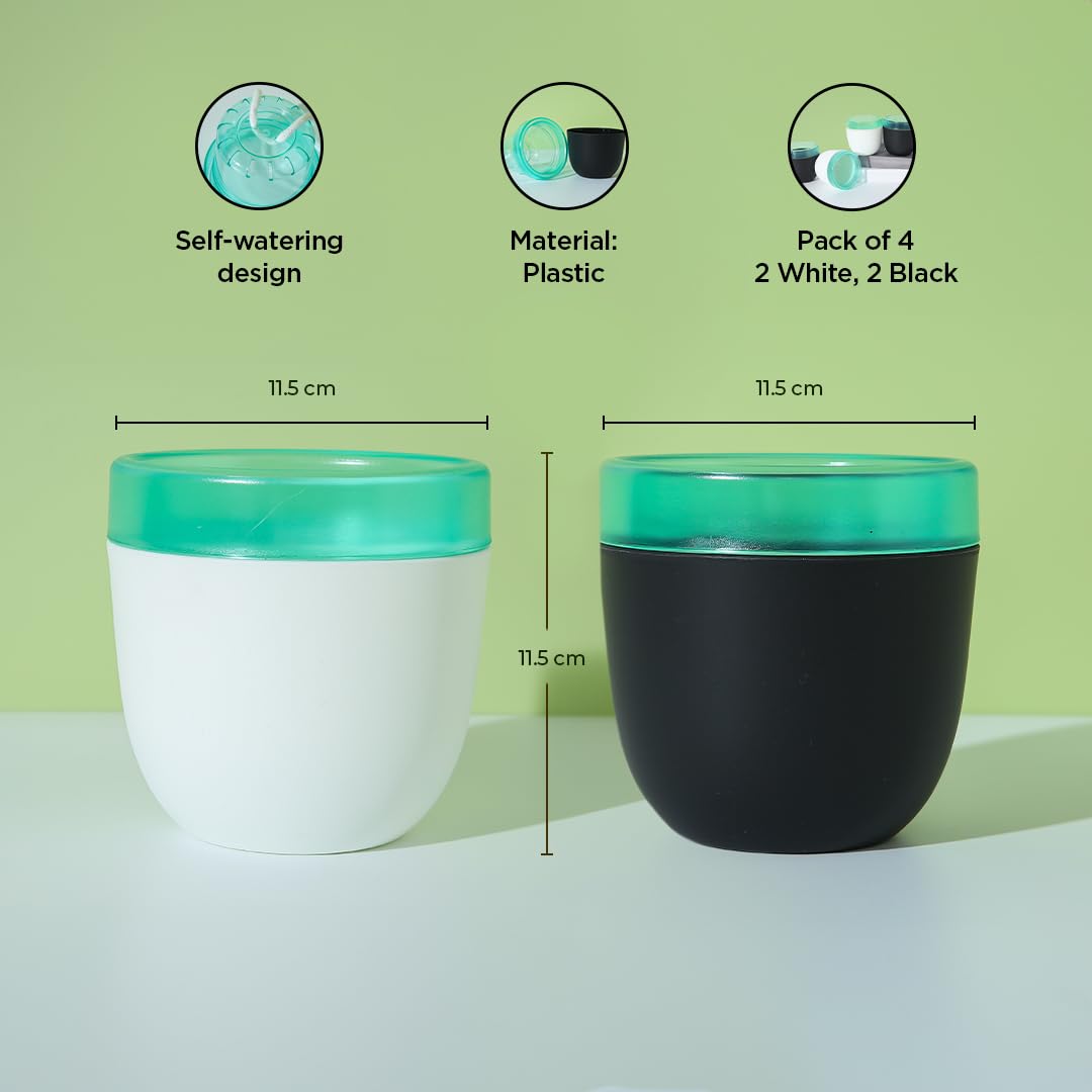 UMAI self watering plant pots - colorful home decor