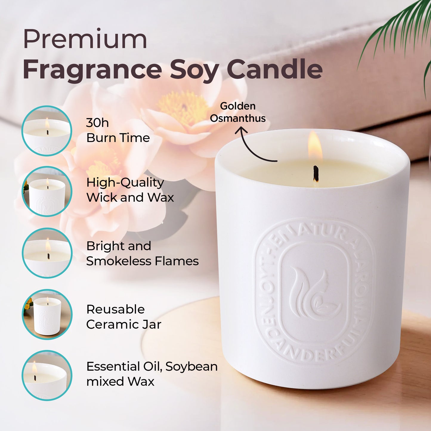 The Better Home soy wax candle - elegant dinner setup