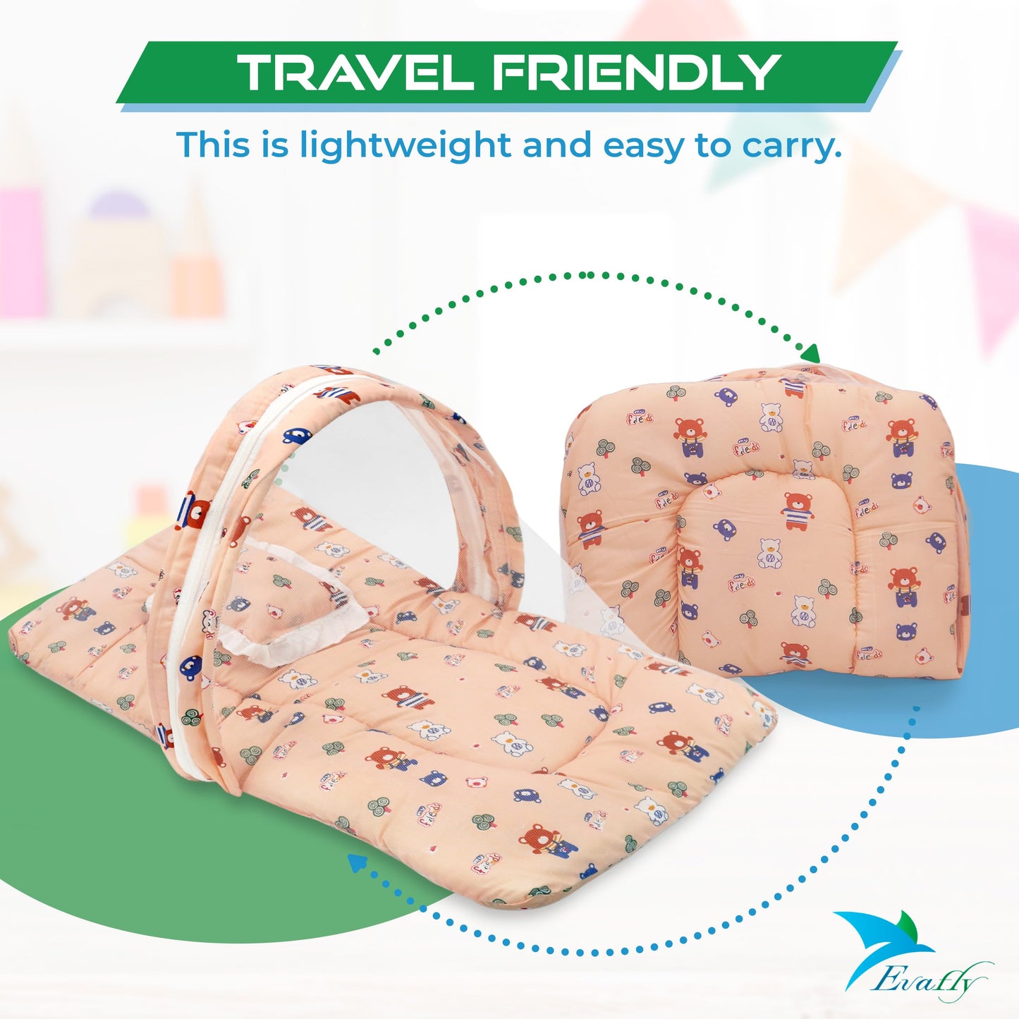 Evafly Baby Mosquito Net - Indoor sleep for infants