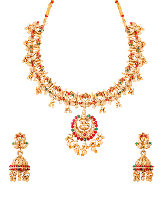 Yellow Chimes necklace set - Anniversary gift for wife