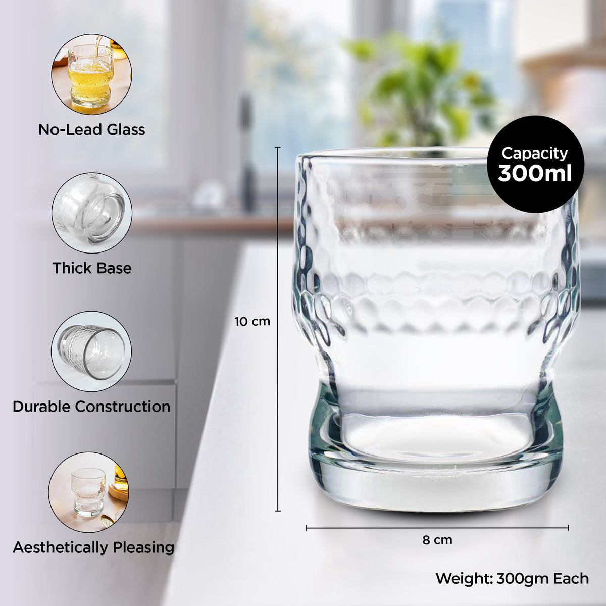 UMAI cold drink glasses - refreshing beverages