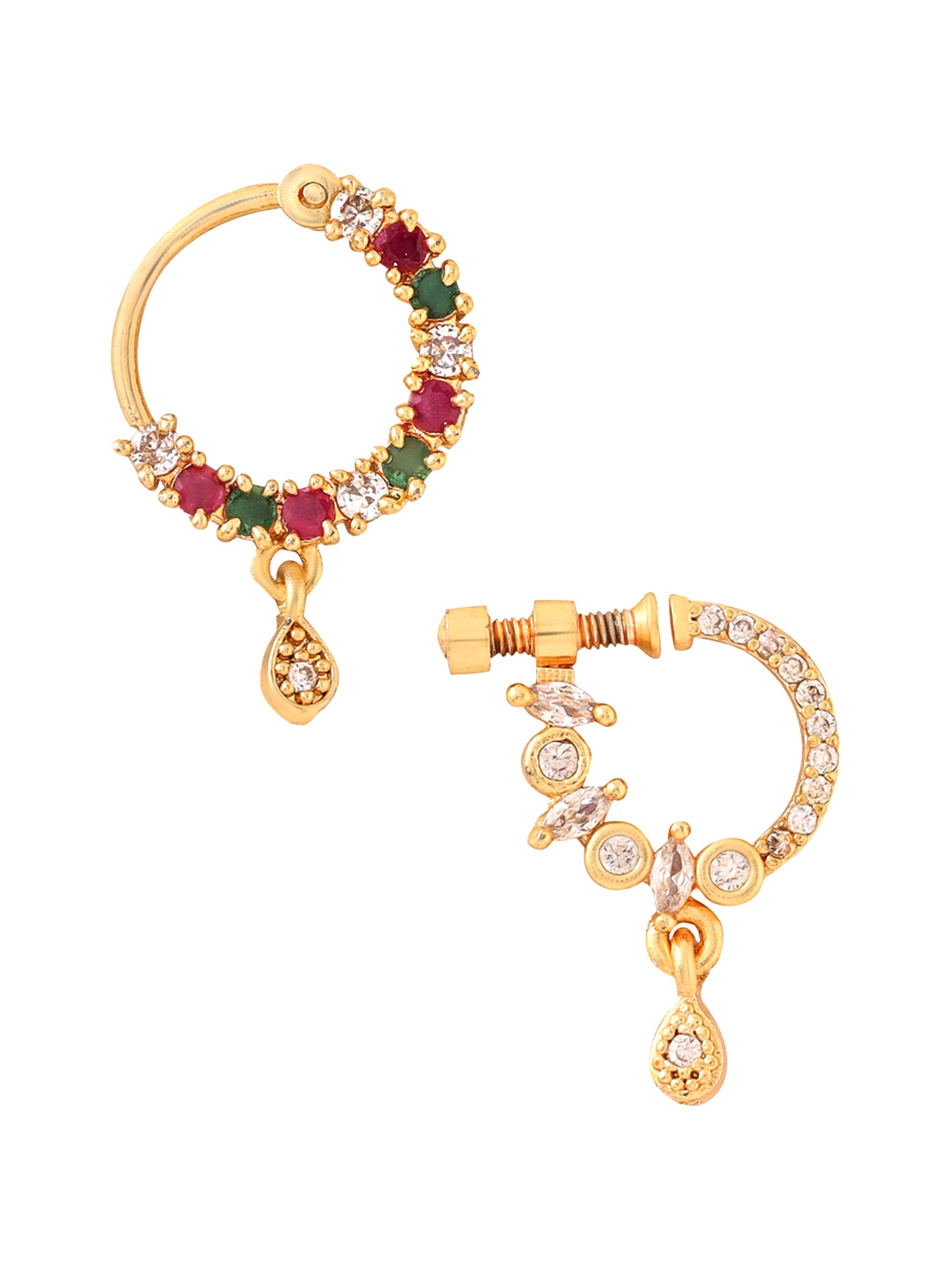 Yellow Chimes nose ring set - Premium gift for her